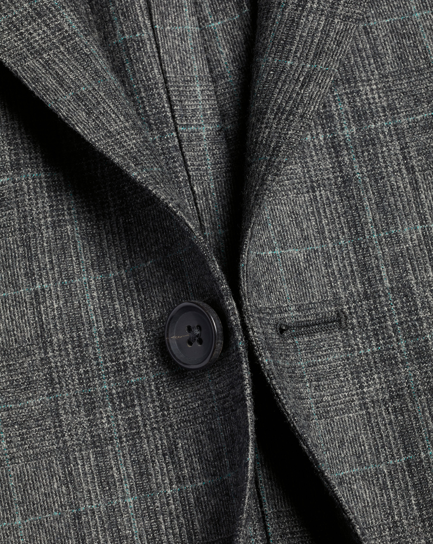 Italian Luxury Check Jacket - Dark Grey