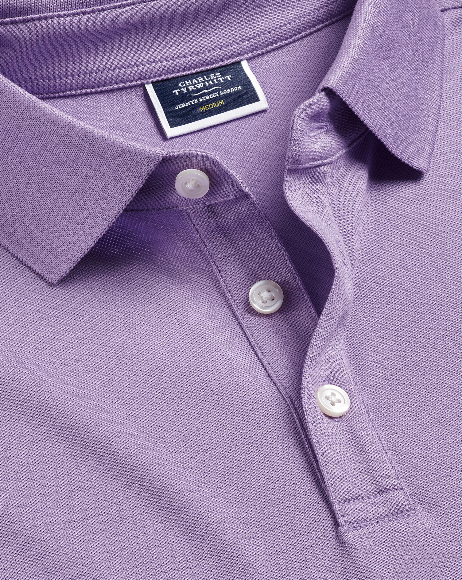 Charles Tyrwhitt Men's  Pique Polo Shirt In Purple
