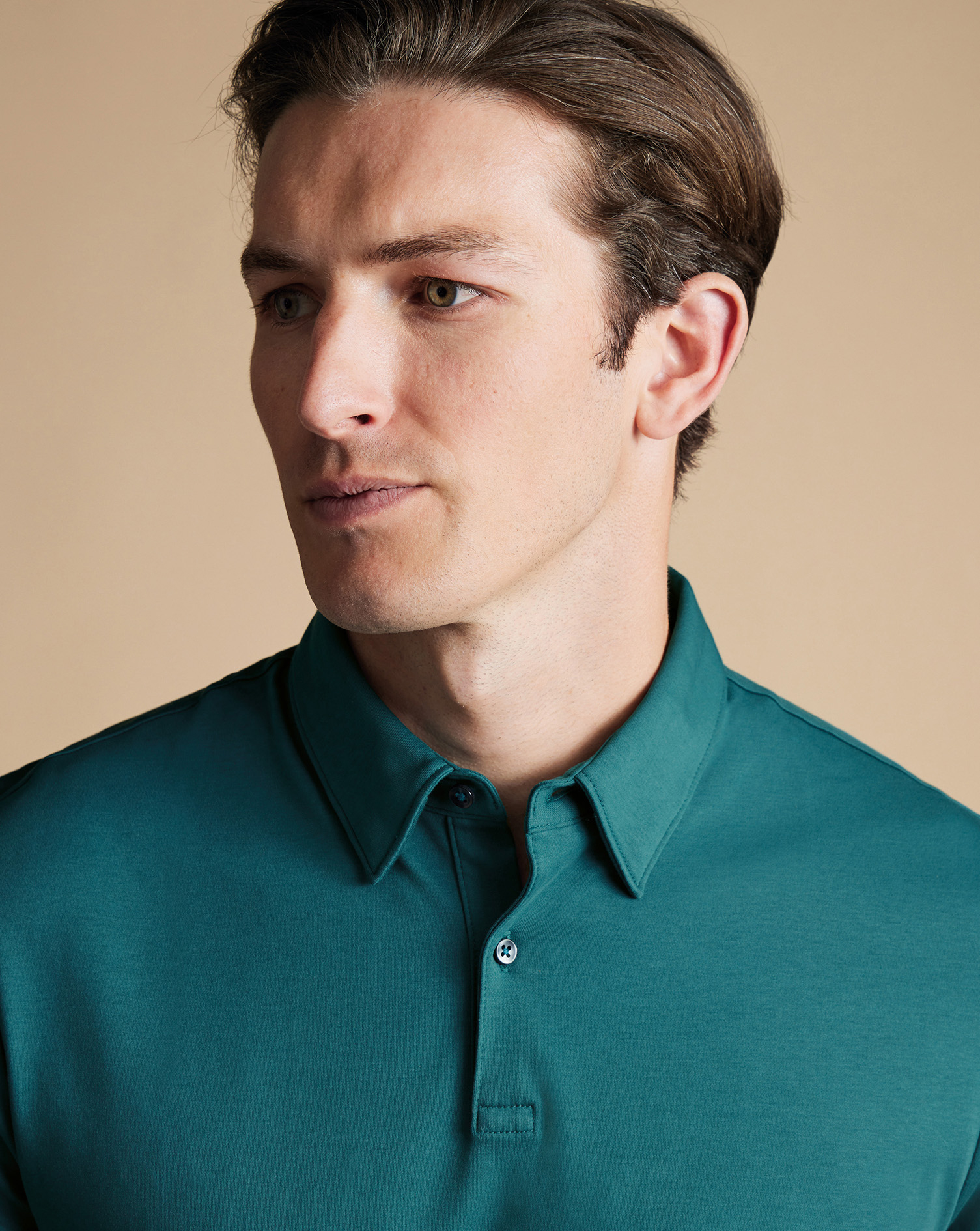 Smart Jersey Polo - Teal Green