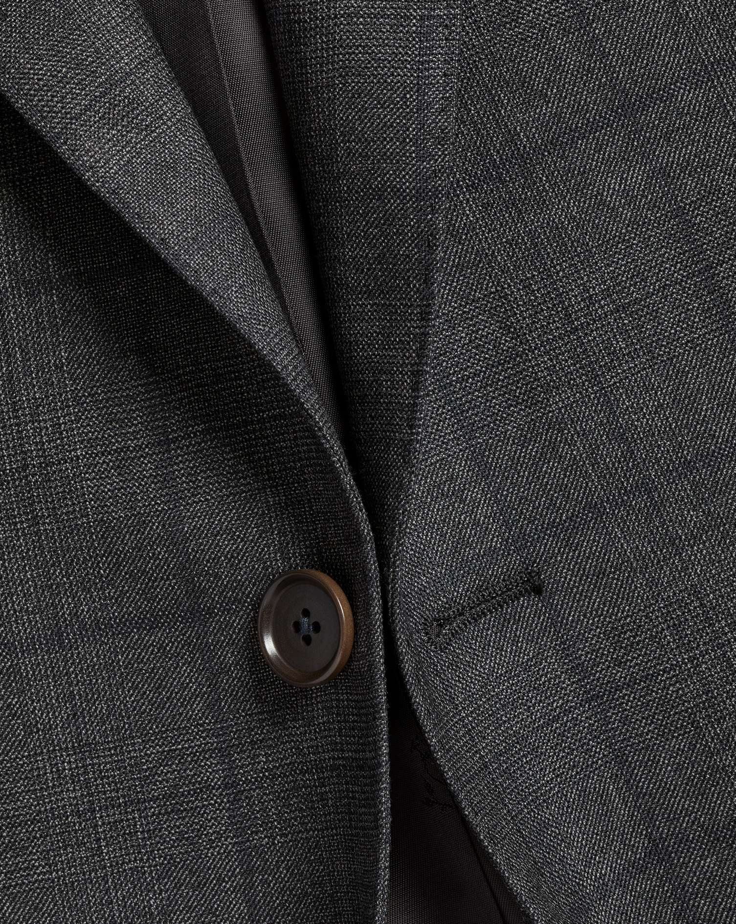 Ultimate Performance Check Suit Jacket - Charcoal Grey