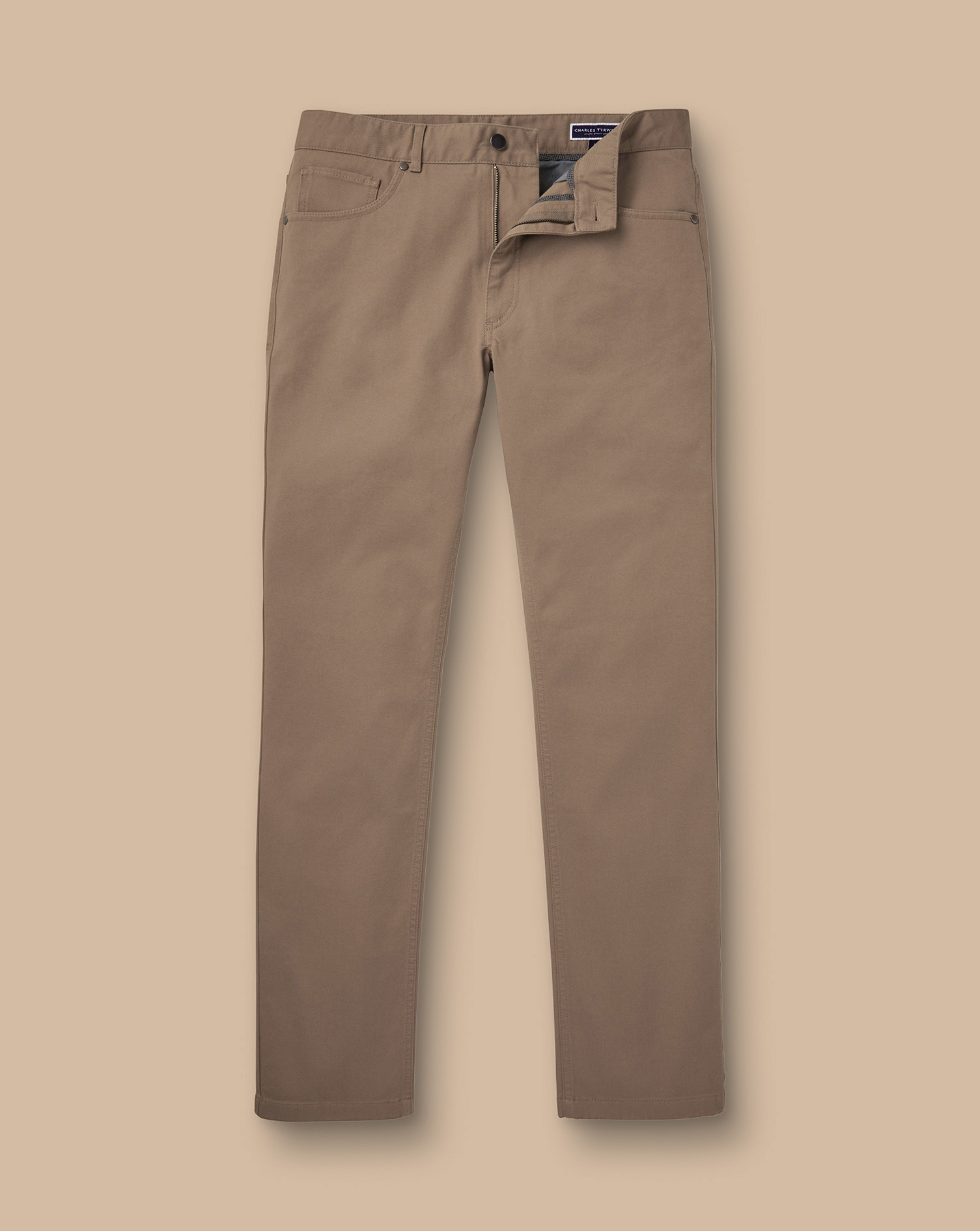 Twill 5 Pocket Jeans - Taupe