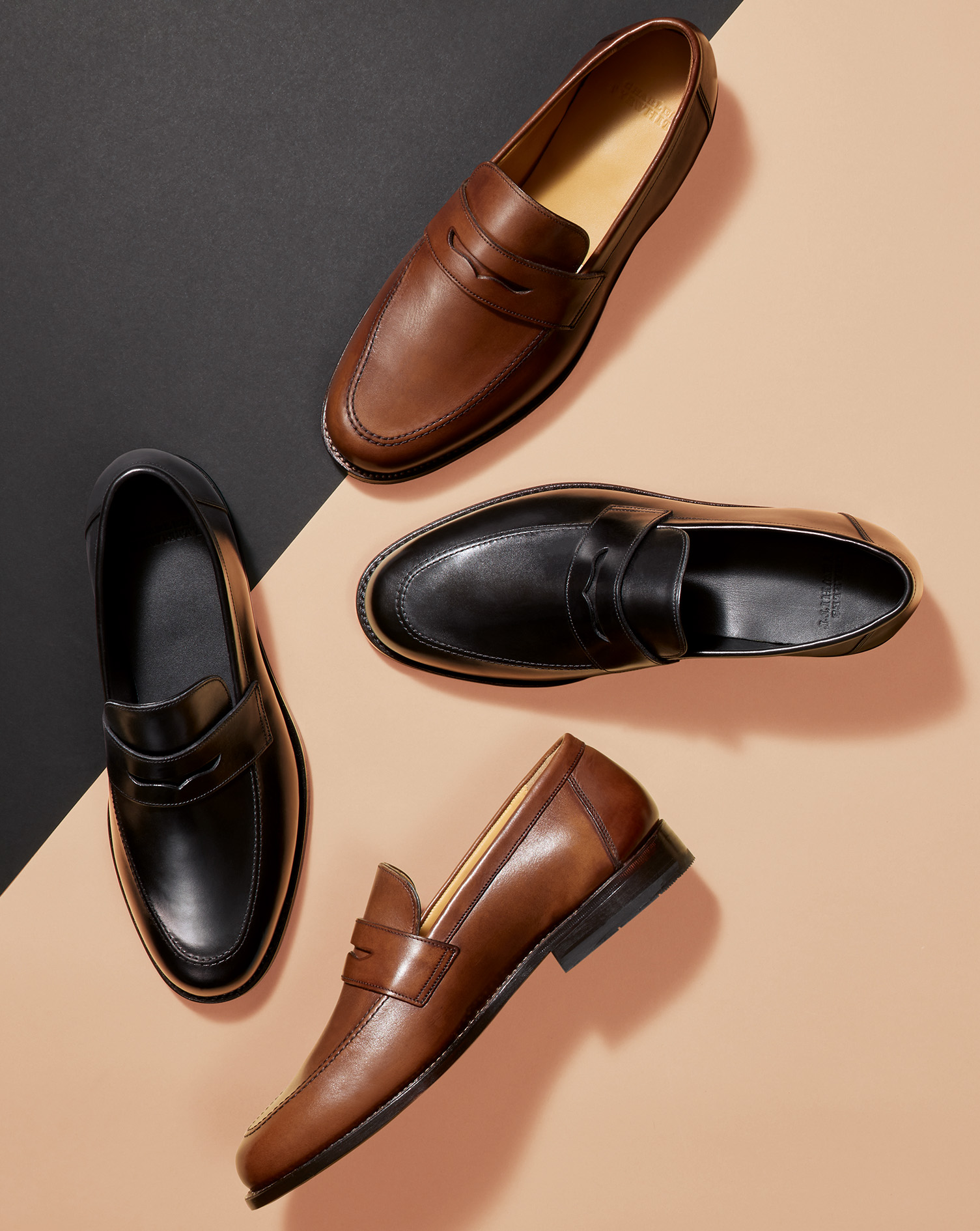 Saddle Loafers - Dark Tan