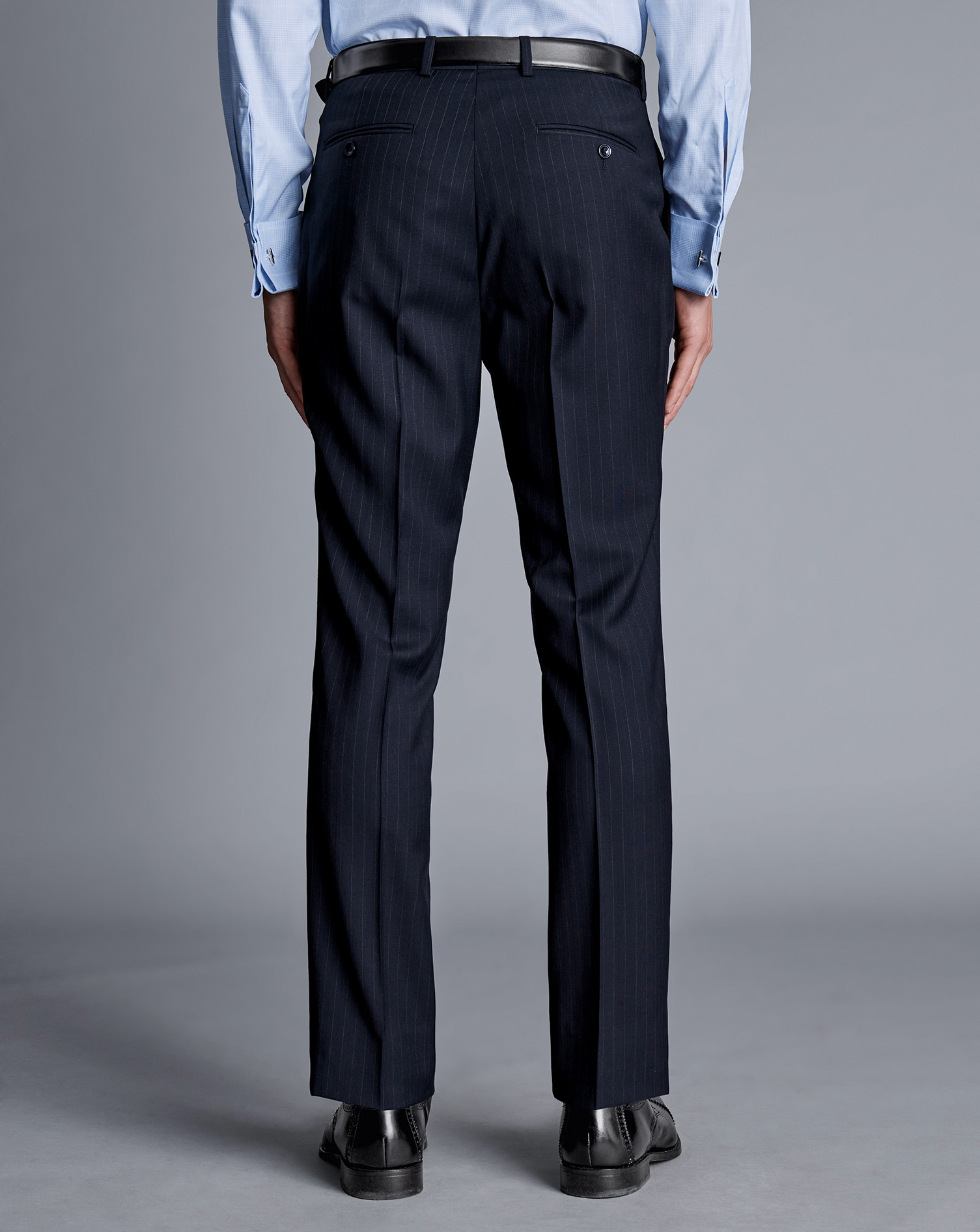 Ultimate Performance Stripe Suit Trousers - Navy