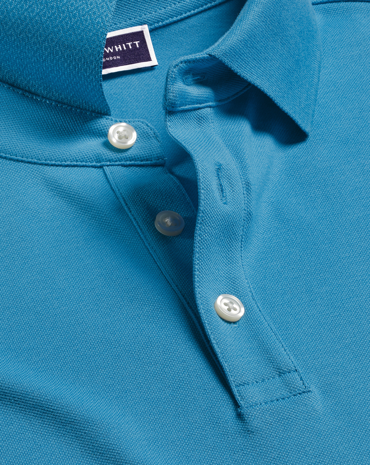 Tyrwhitt Pique Polo - Light Turquoise