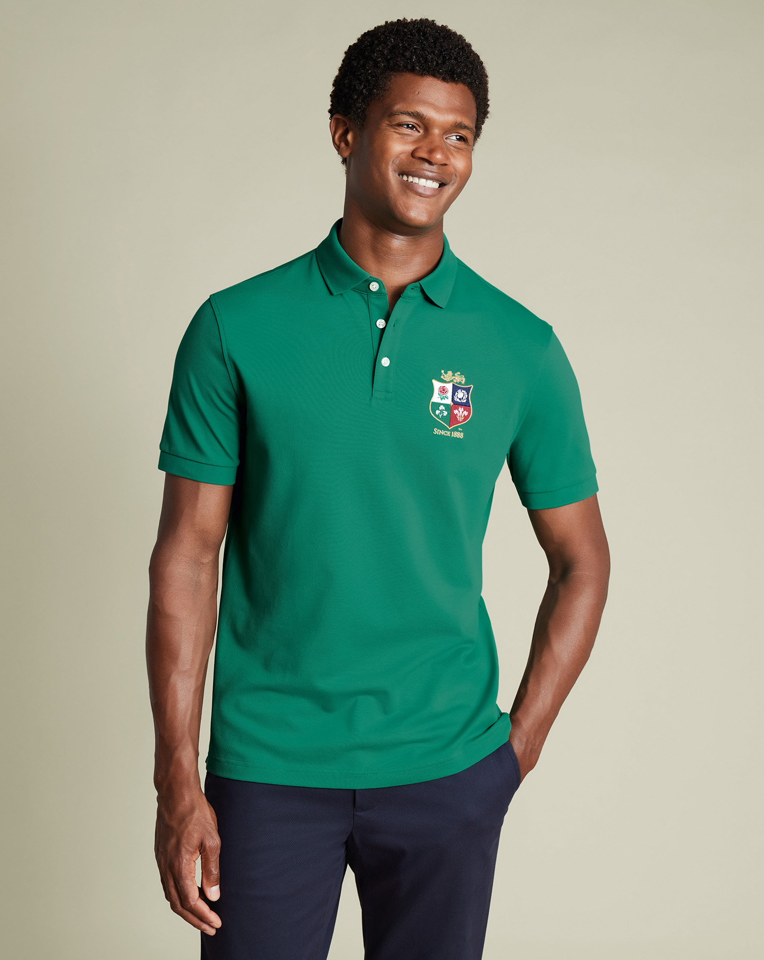 Charles Tyrwhitt The Lions Tyrwhitt Piqué-Polo - Grün