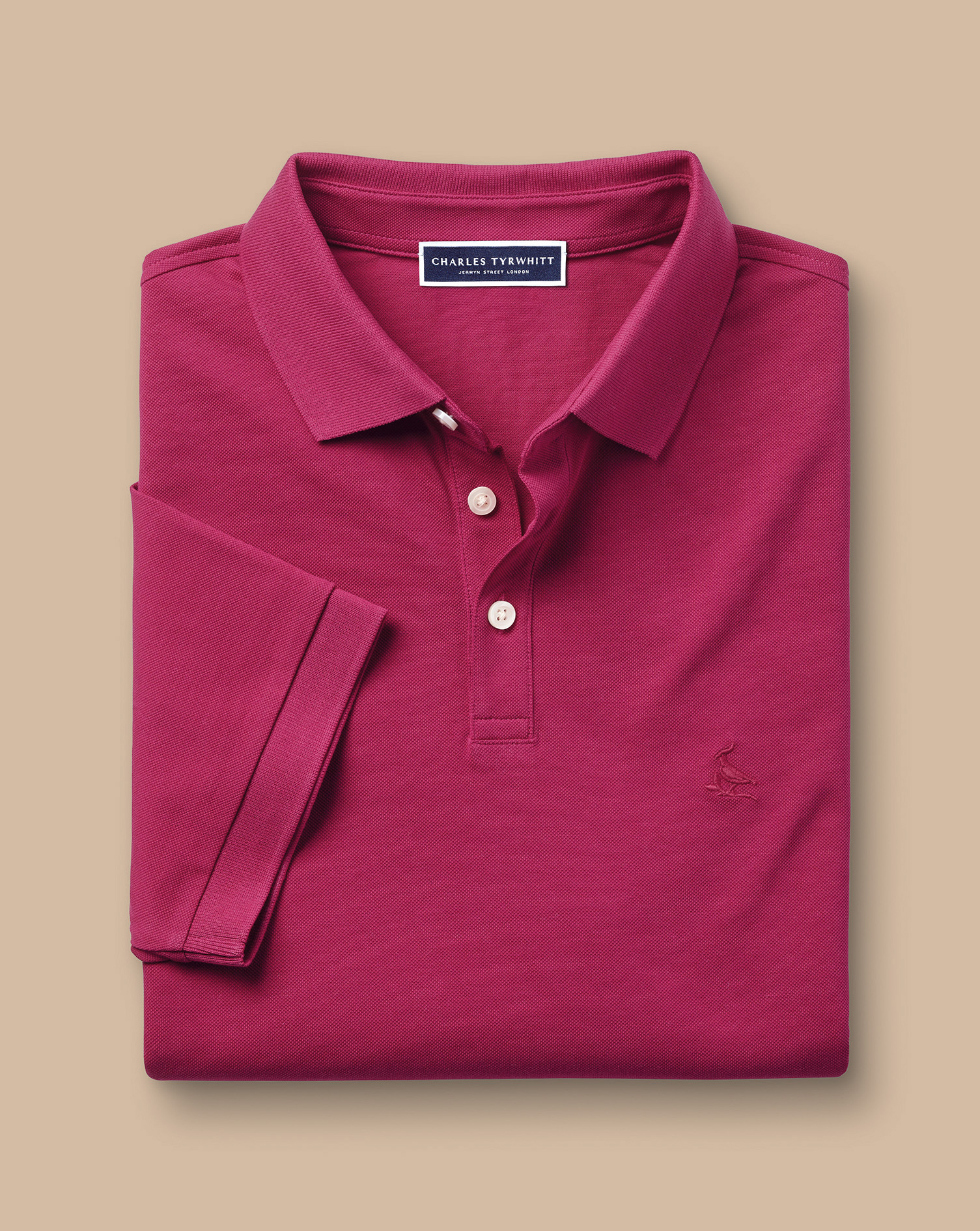 Tyrwhitt Pique Polo - Bright Pink