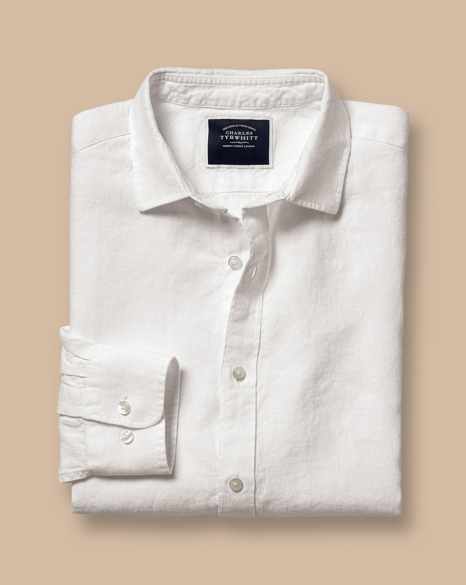 Pure Linen Shirt - White