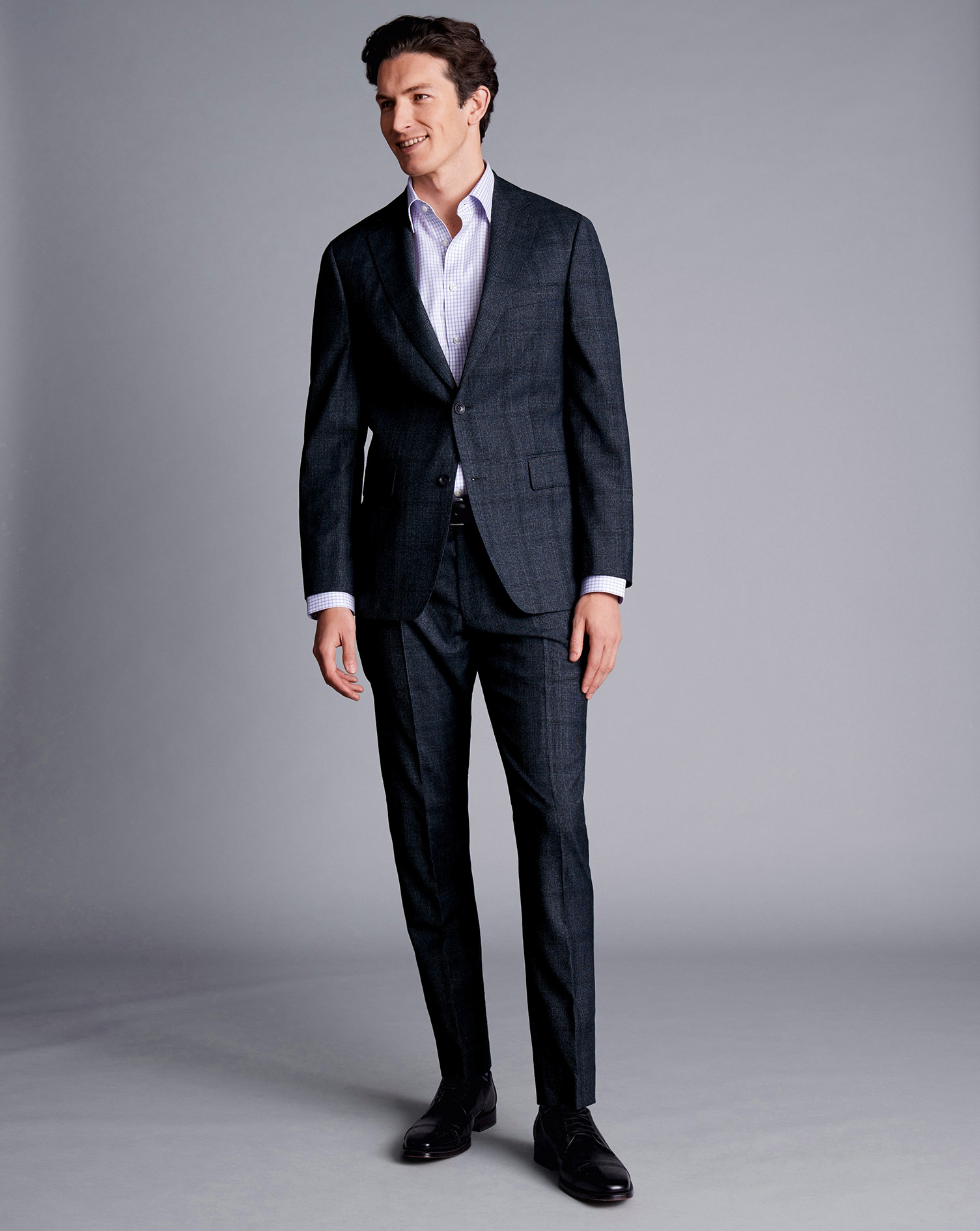 Check Suit - Denim Blue