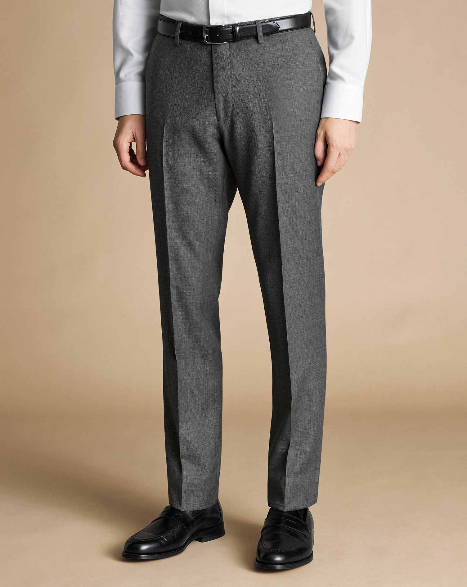 Italian Luxury Suit Trousers  - Grey