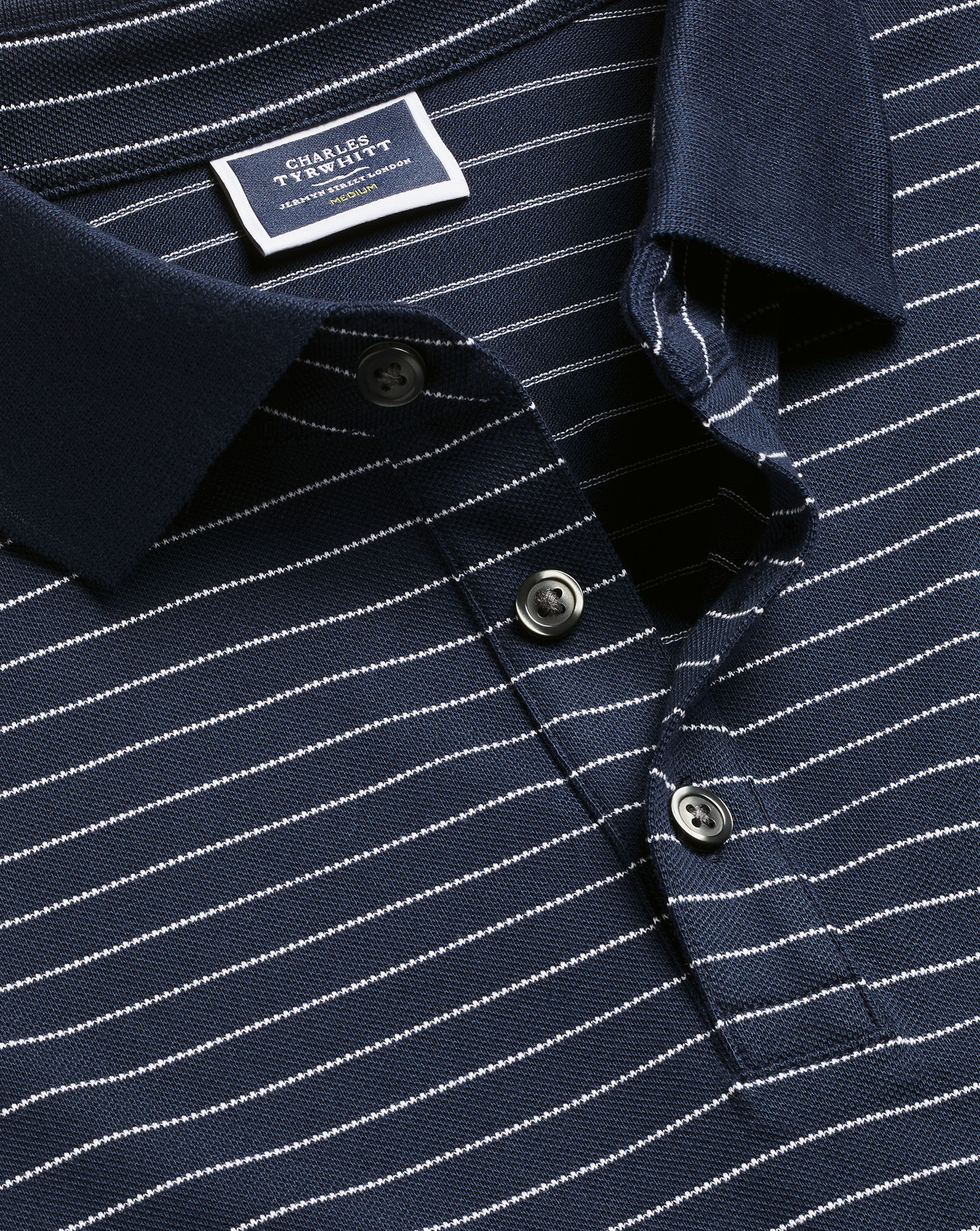 Tyrwhitt Pique Polo - Navy & White