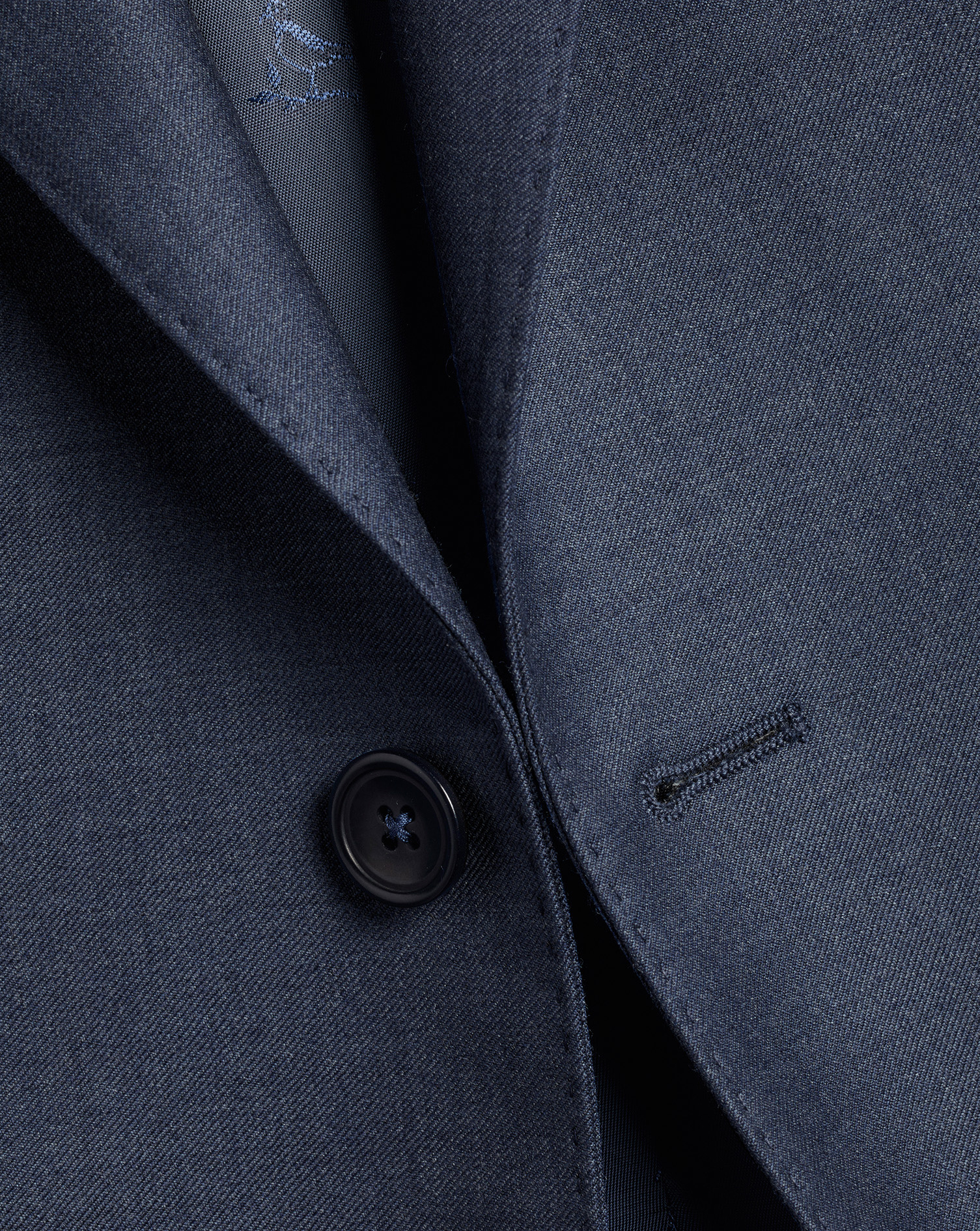 Italian Suit Jacket - Steel Blue