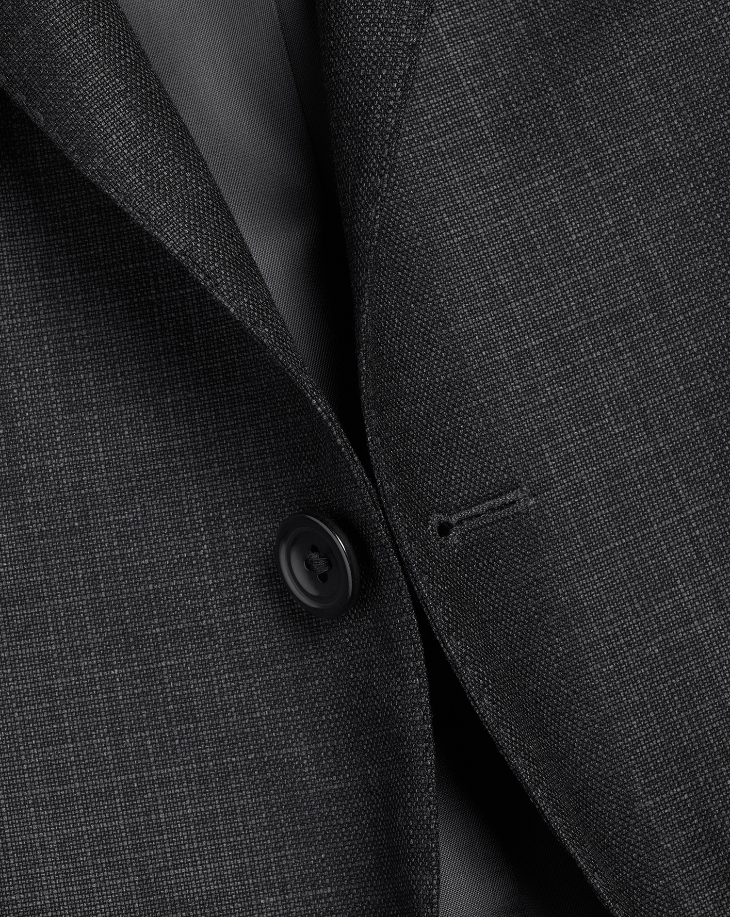 Italian Luxury Suit Jacket  - Charcoal Grey