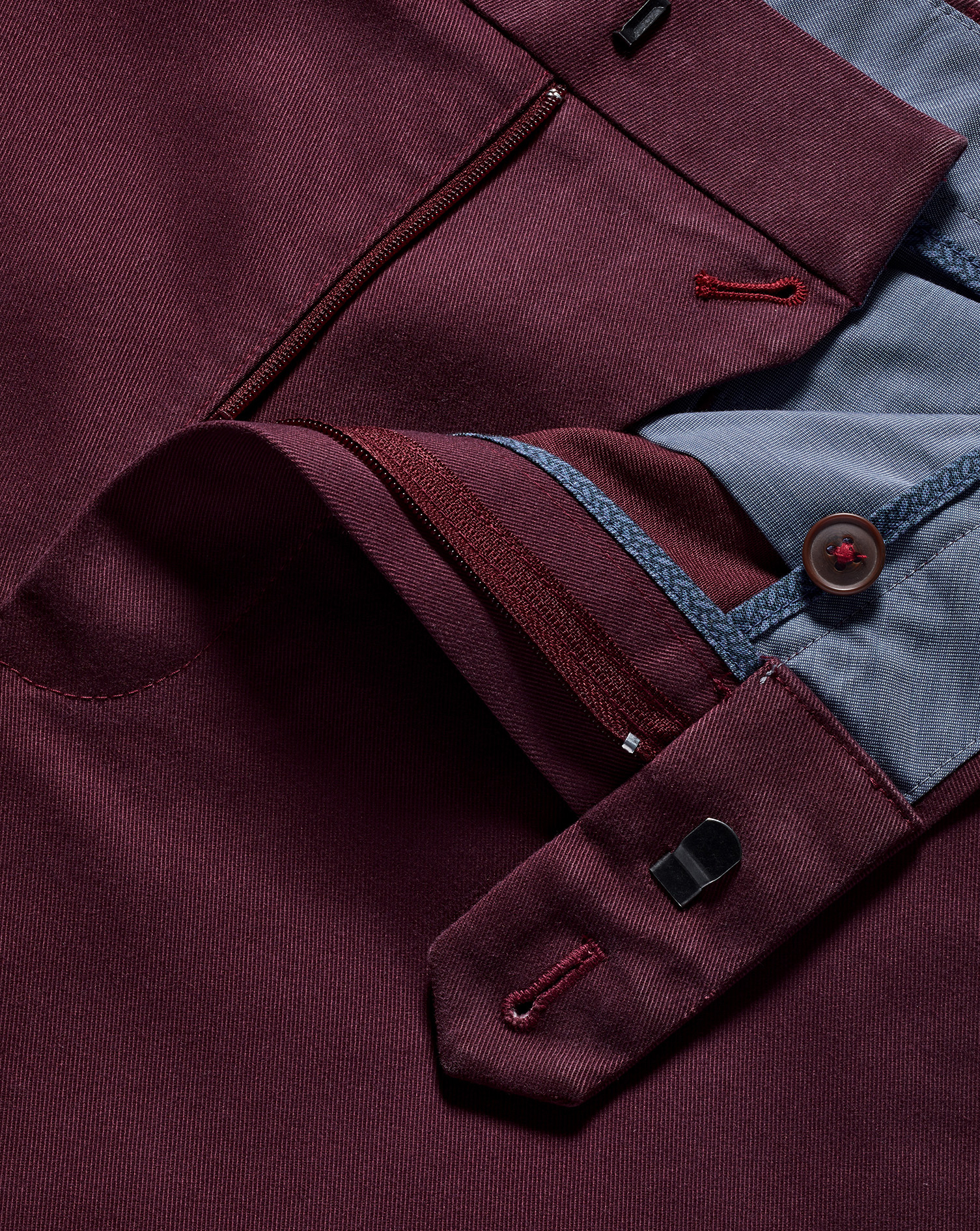 Ultimate Non-Iron Chinos - Wine Red