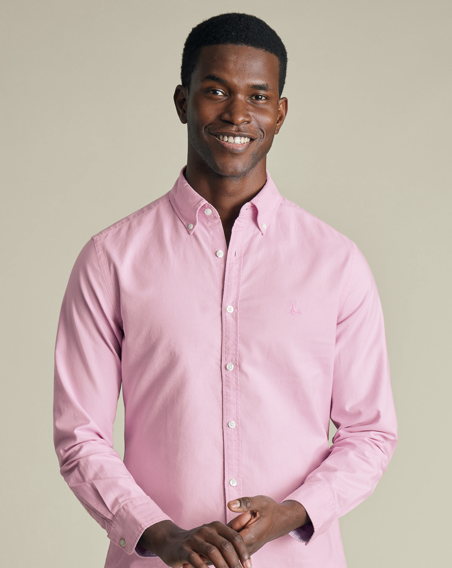 Charles Tyrwhitt Stretch-Oxfordhemd - Violett