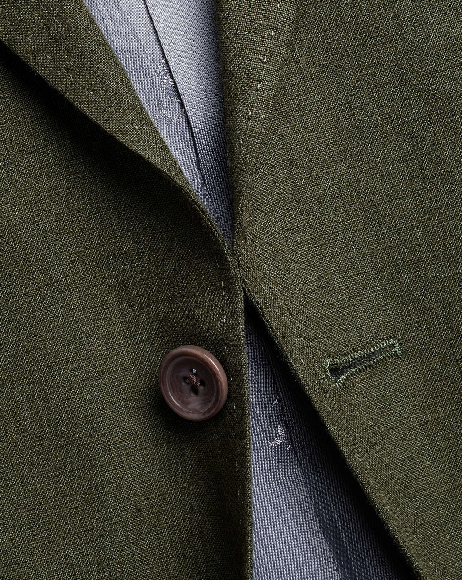 Linen Suit - Olive Green