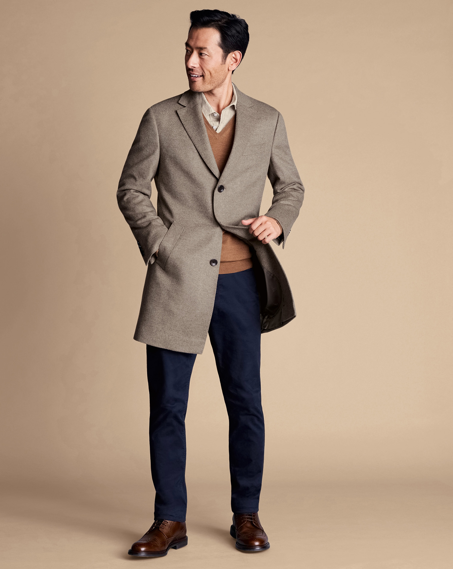 Wool Overcoat - Oatmeal