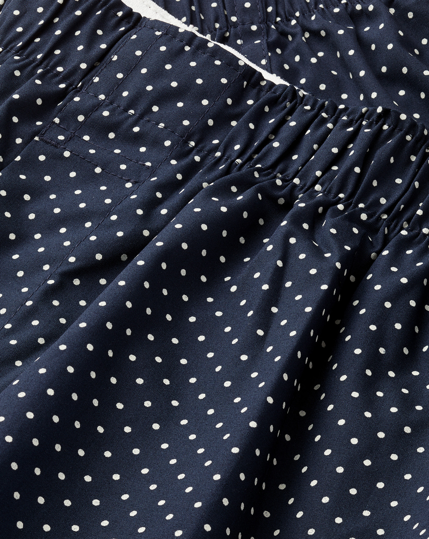 Printed Dot Woven Boxers - Navy