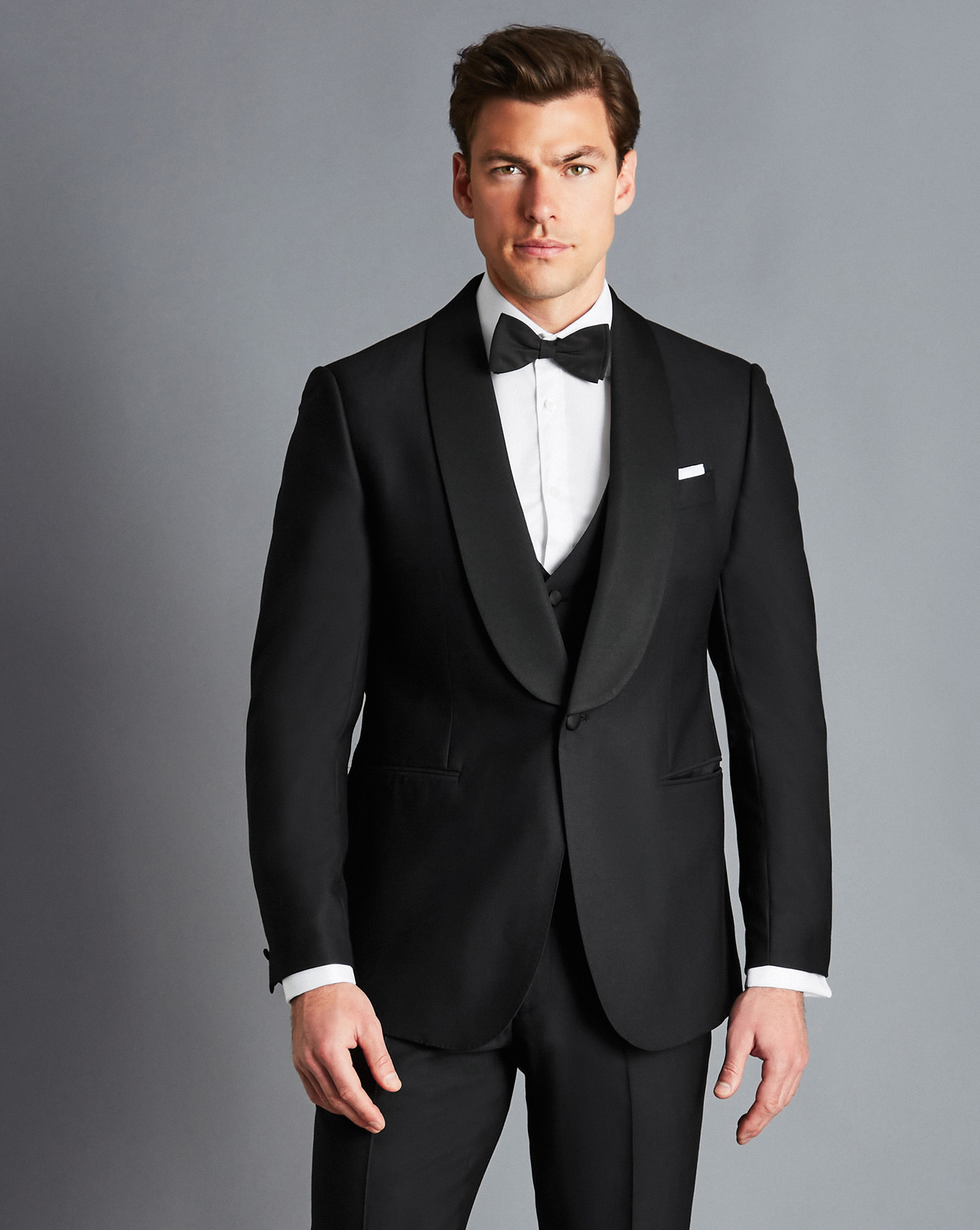 Shawl Lapel Dinner Suit Jacket - Black