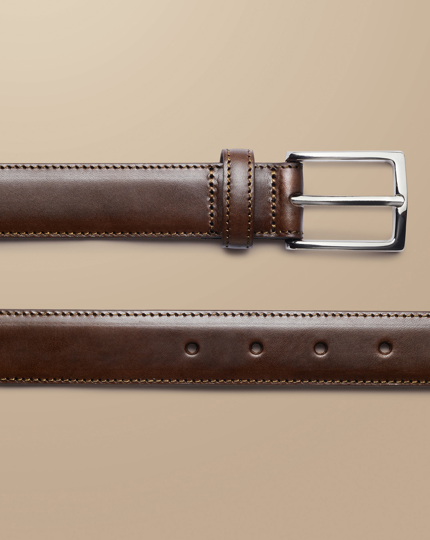 Leather Formal Belt - Chocolate