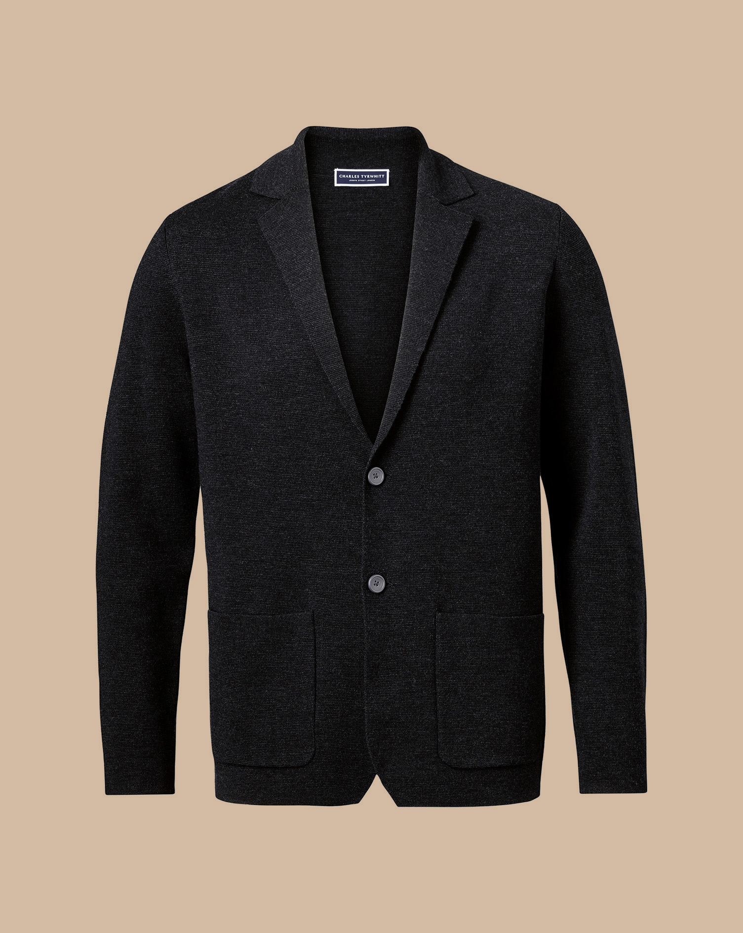 Merino Blazer - Charcoal Grey