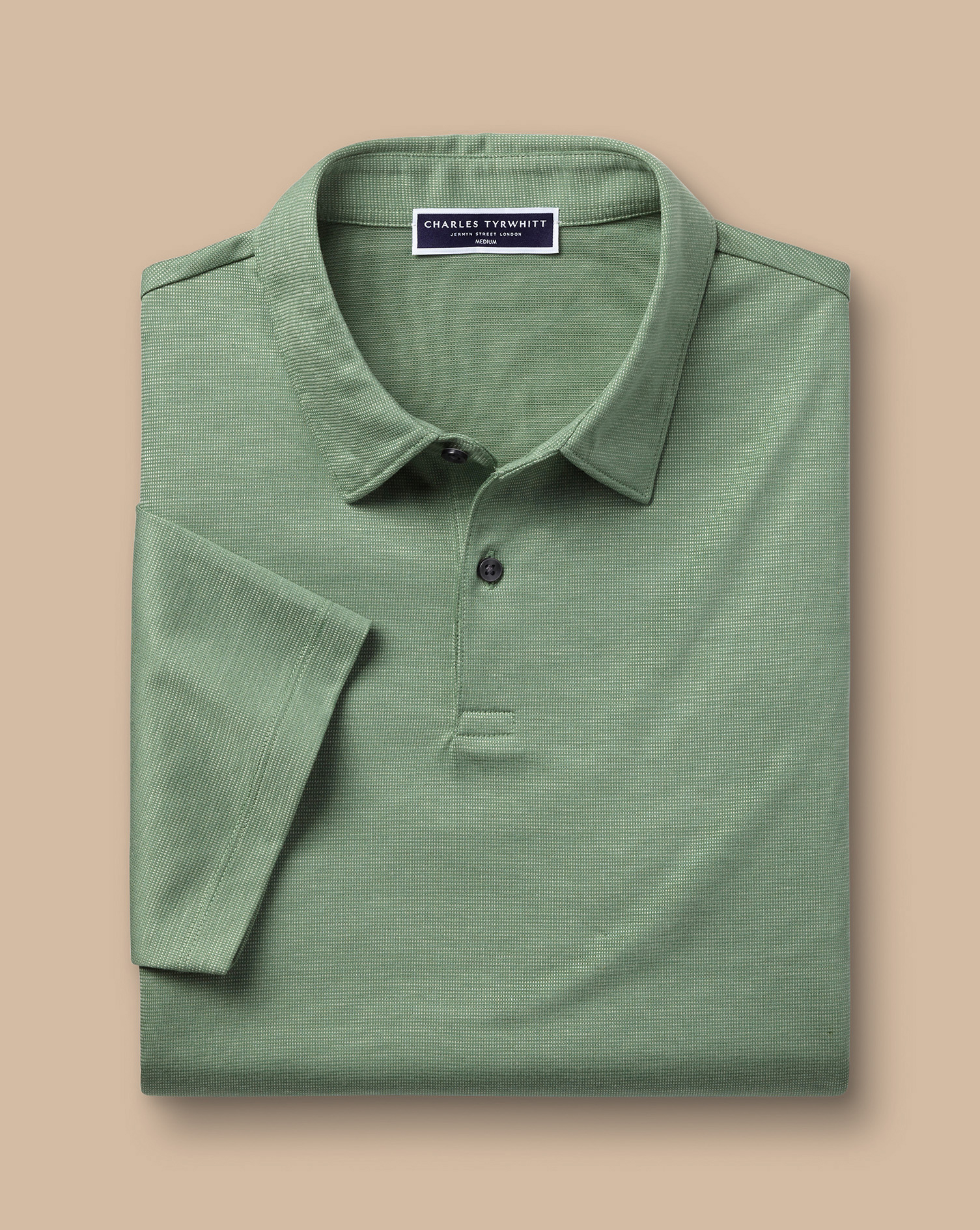 Performance Semi Plain Polo - Light Green