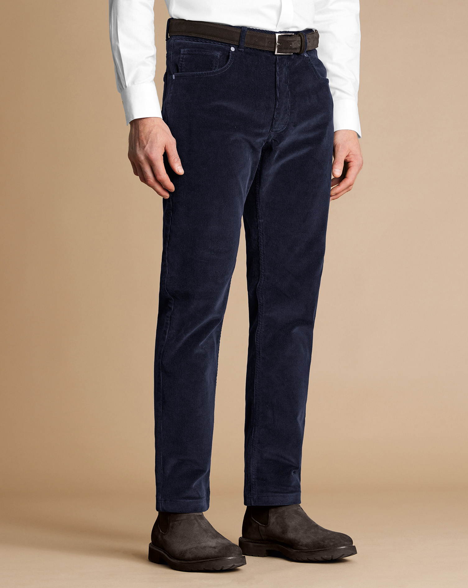 Cord 5 Pocket Jeans - French Navy