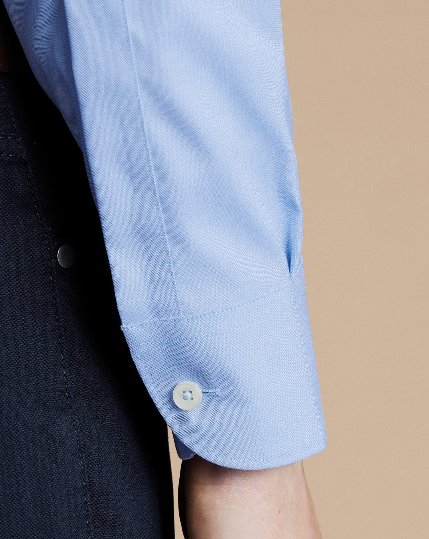 Button-Down Collar Non-Iron Oxford Shirt - Sky Blue