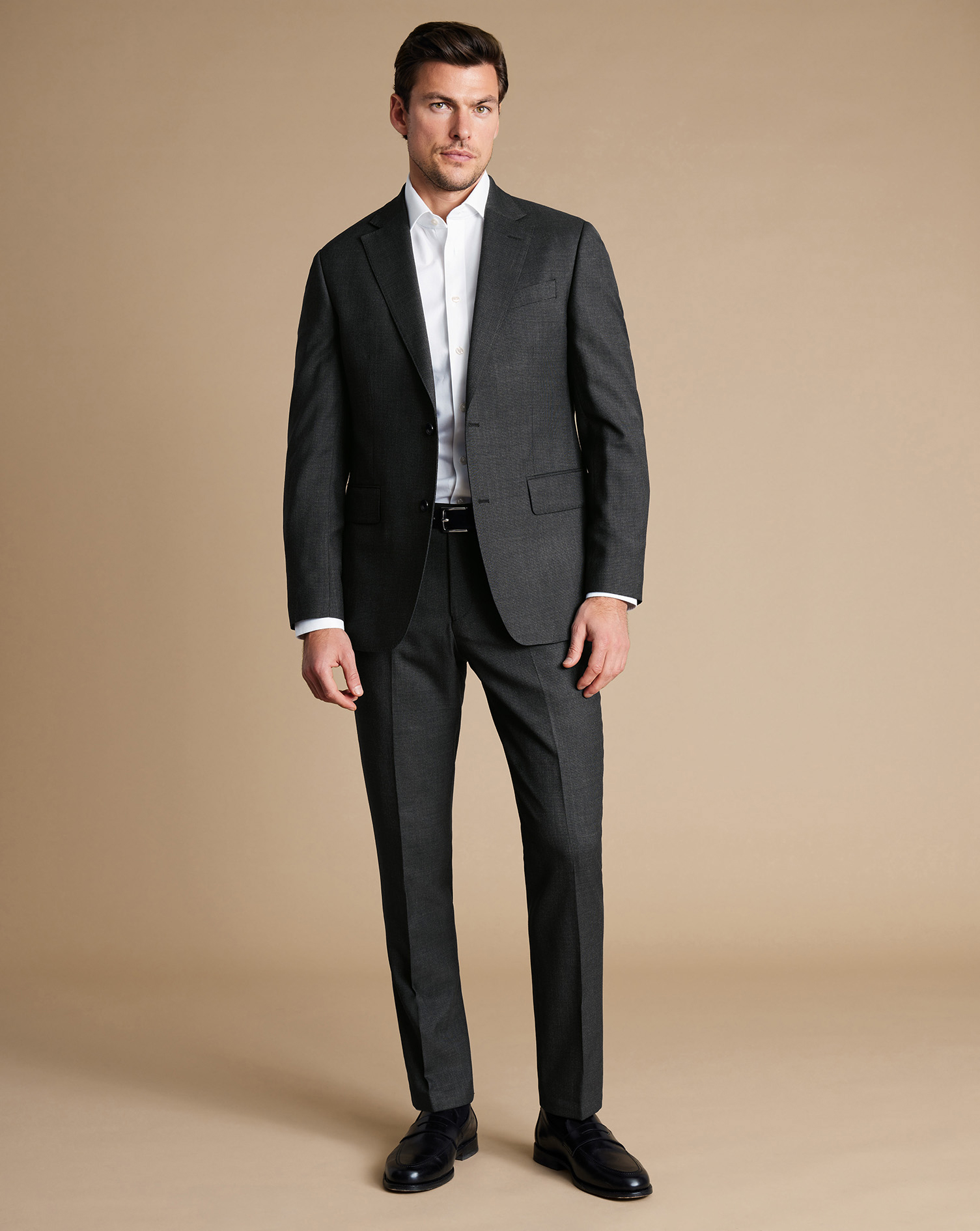 Ultimate Performance End-on-End Suit Jacket - Charcoal Grey