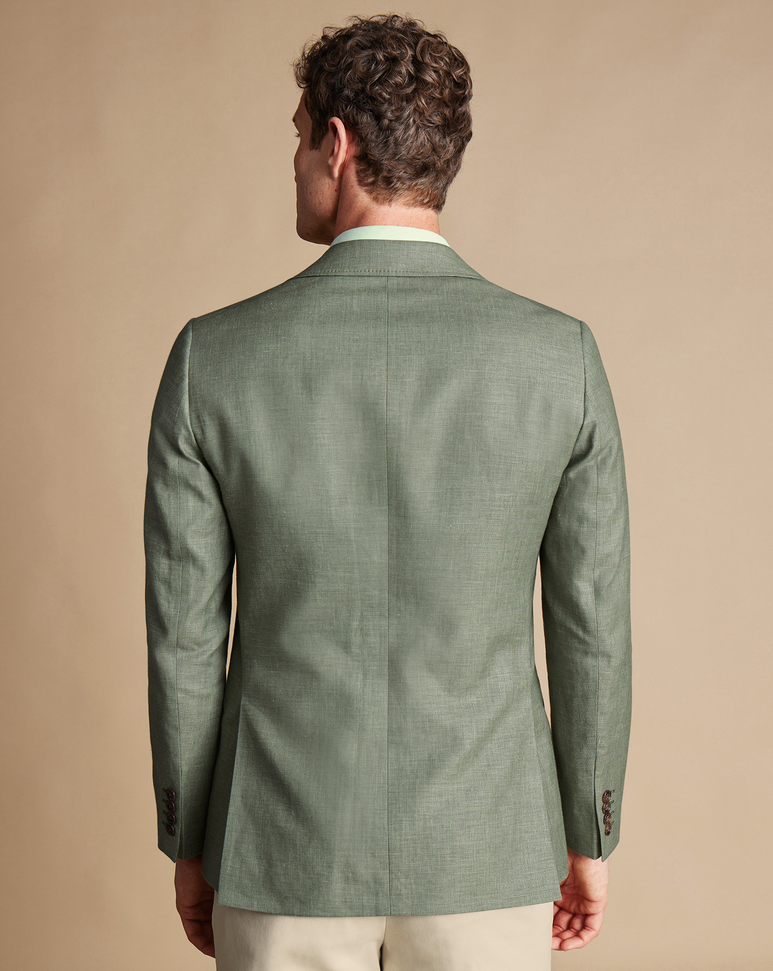 Linen Cotton Jacket - Sage Green