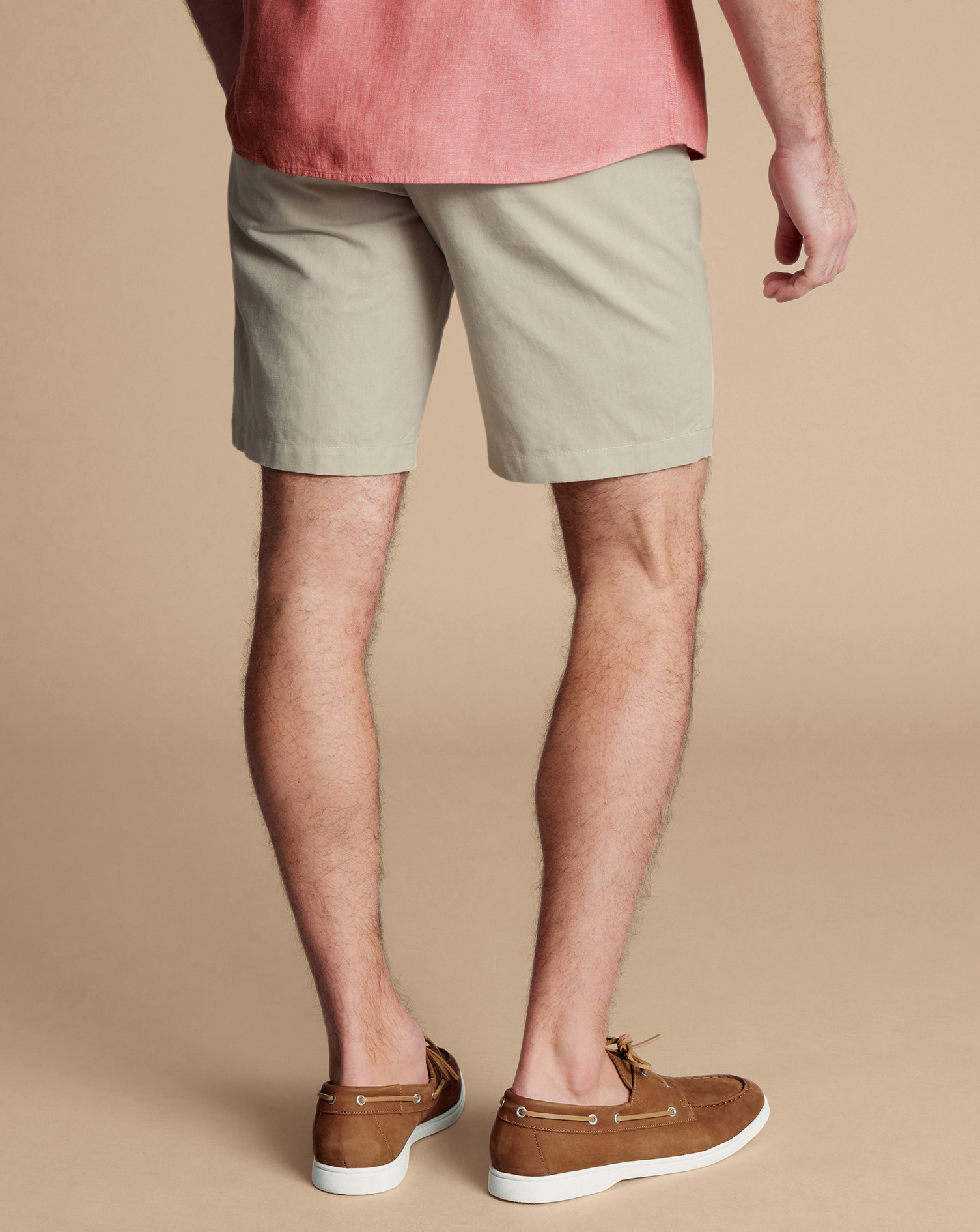 Cotton Linen Shorts - Stone