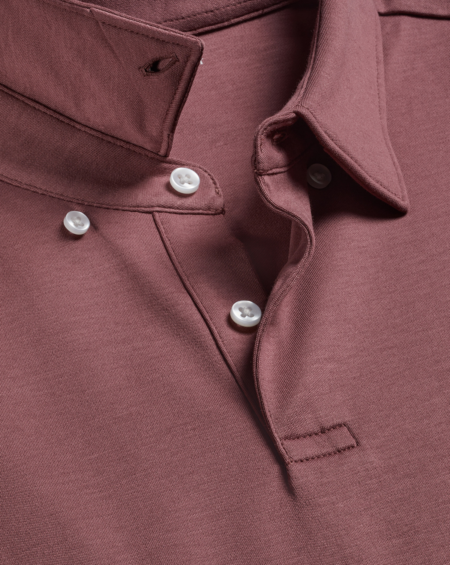 Smart Jersey Polo - Claret Pink