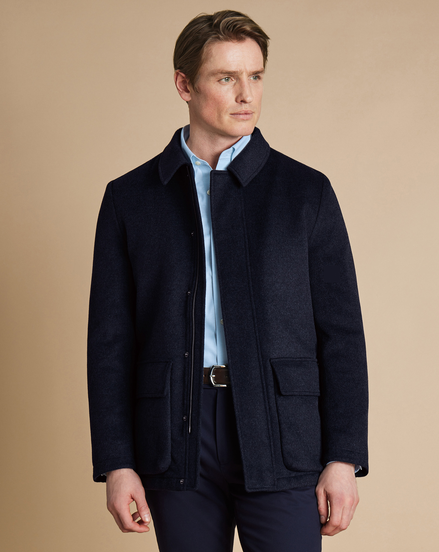 Wool City Coat - Navy