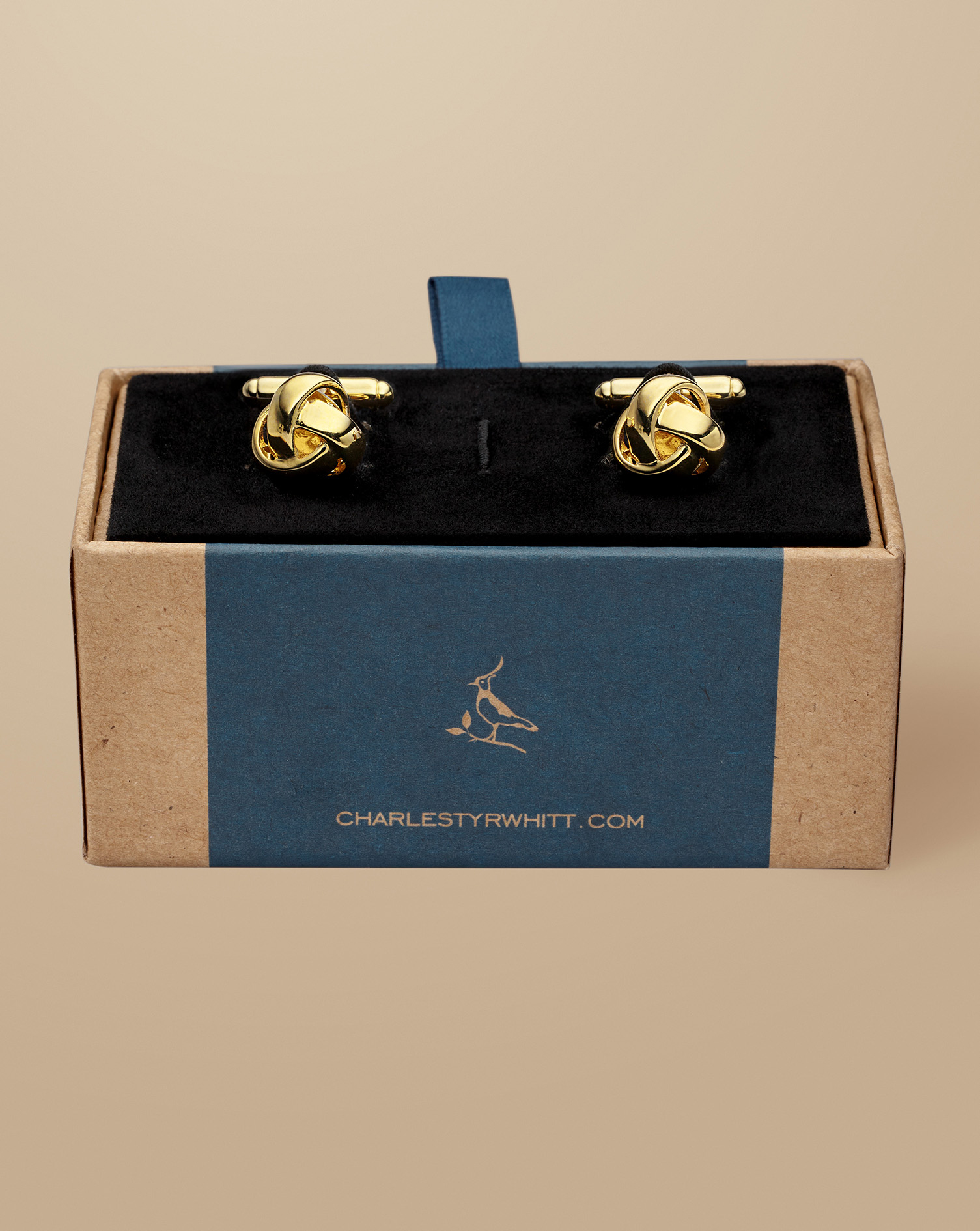 Knot Cufflinks - Gold