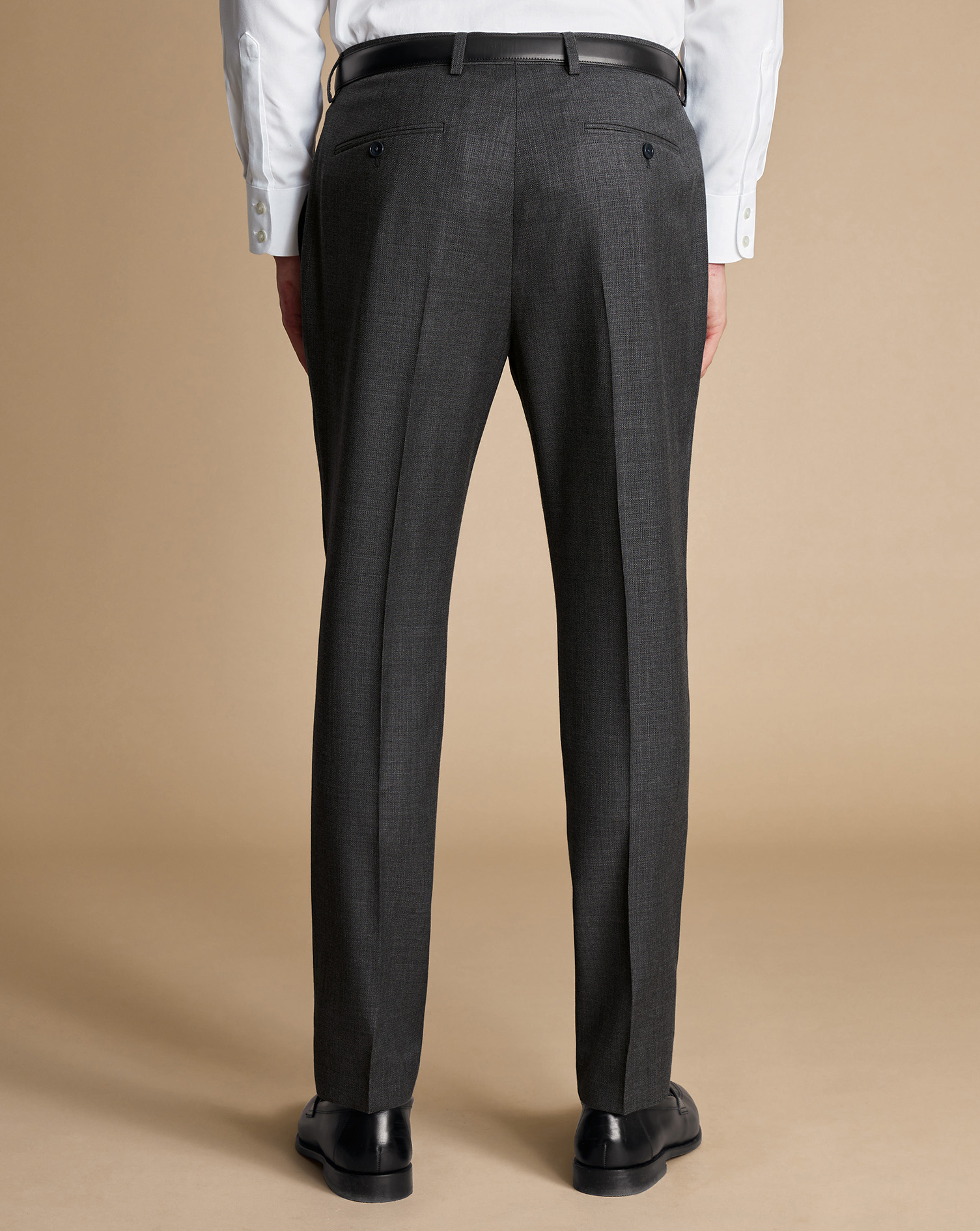 Italian Luxury Suit Trousers  - Dark Grey