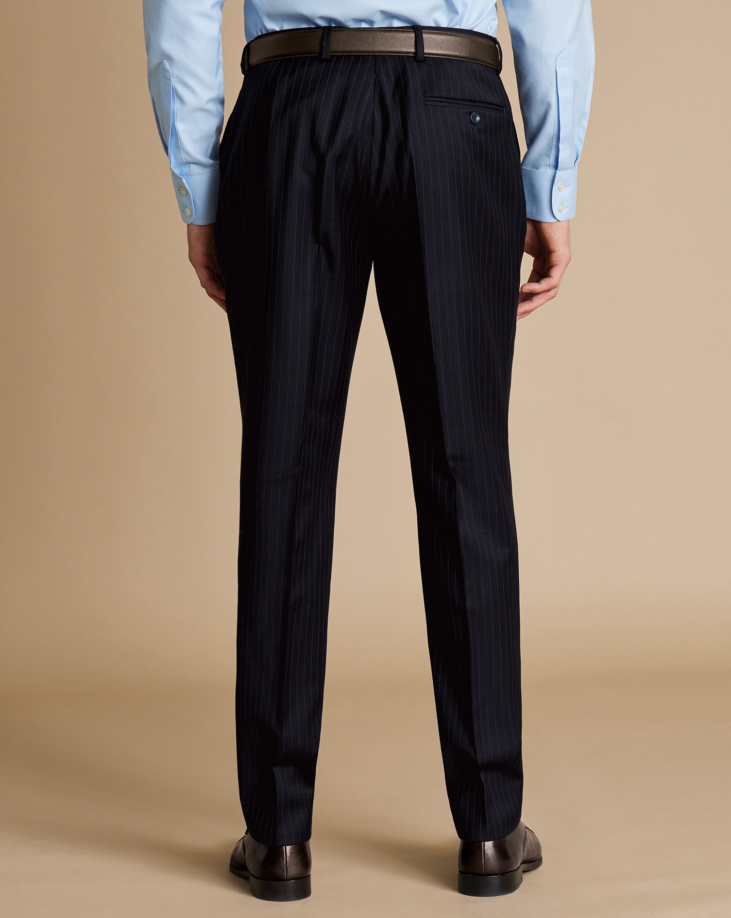 Stripe Suit Trousers - French Navy