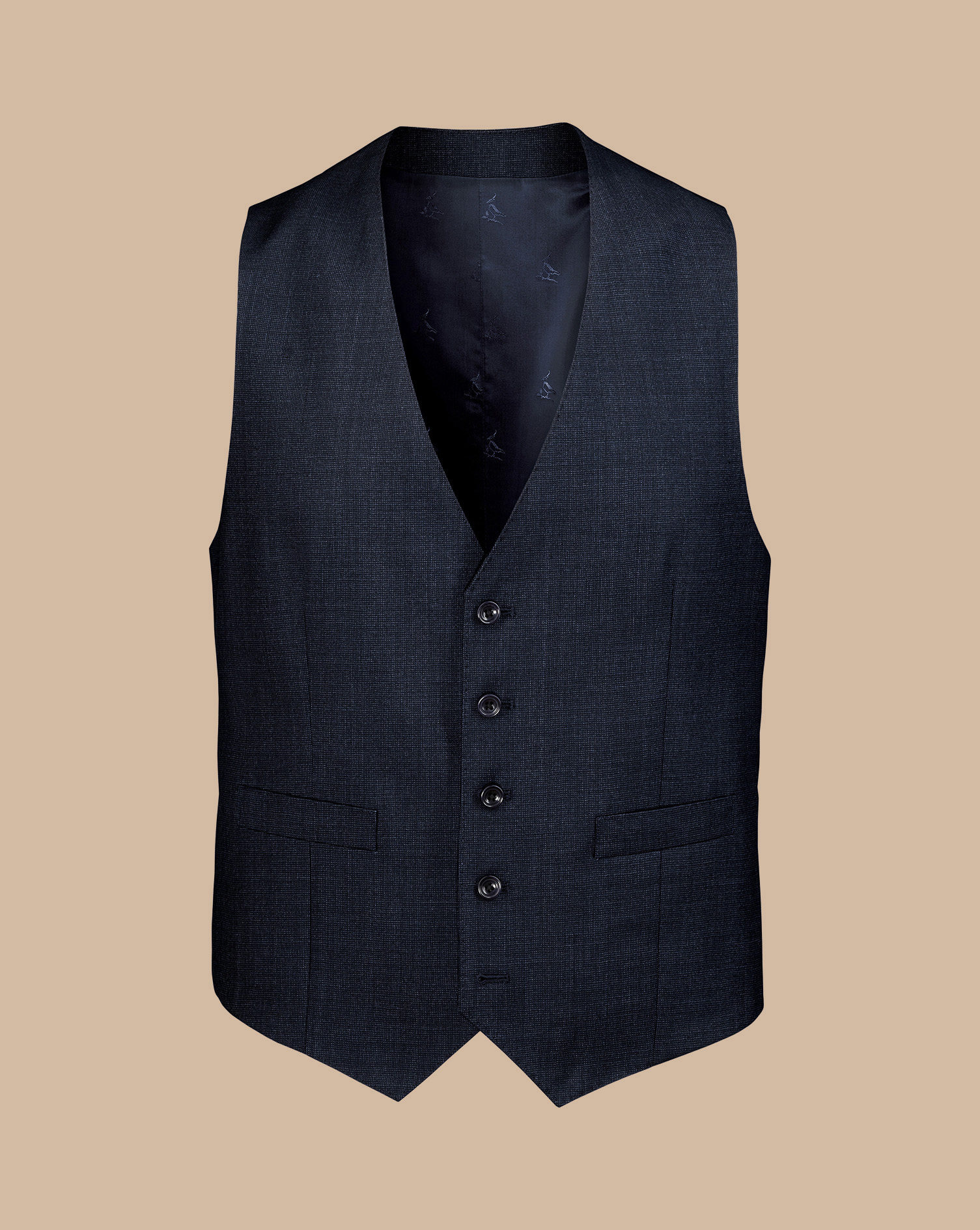 Ultimate Performance End-on-End Suit Waistcoat - Navy