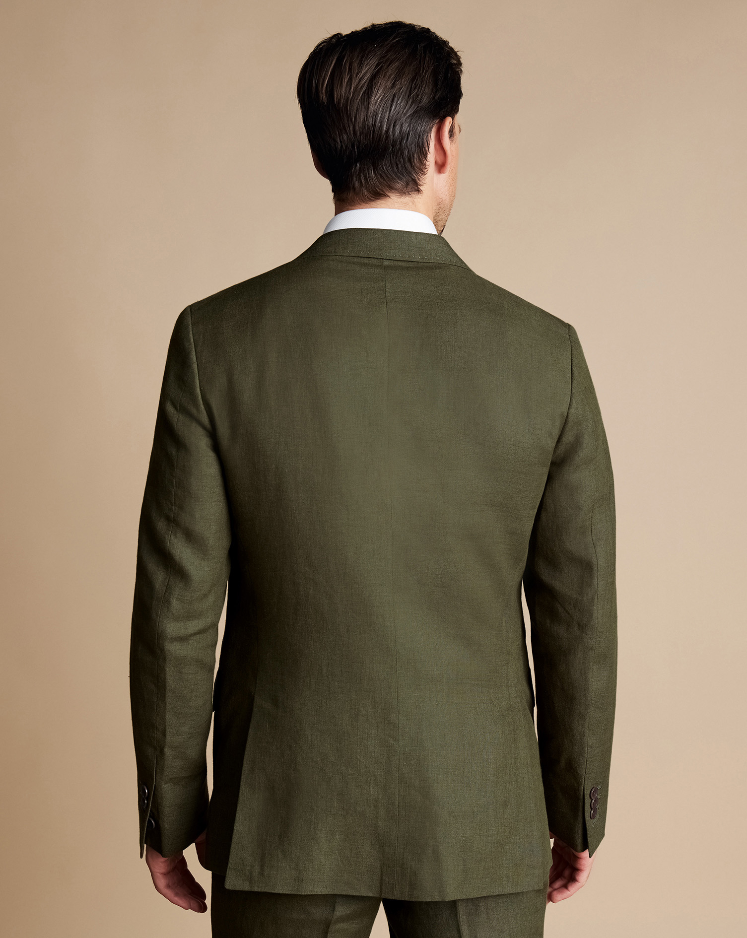 Linen Suit - Olive Green