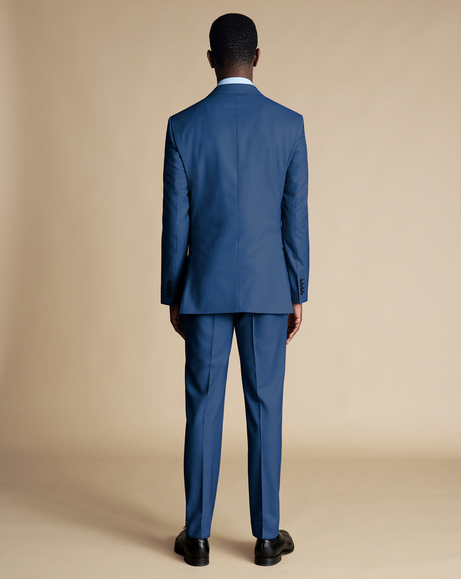 Ultimate Performance Sharkskin Suit Jacket  - Indigo Blue