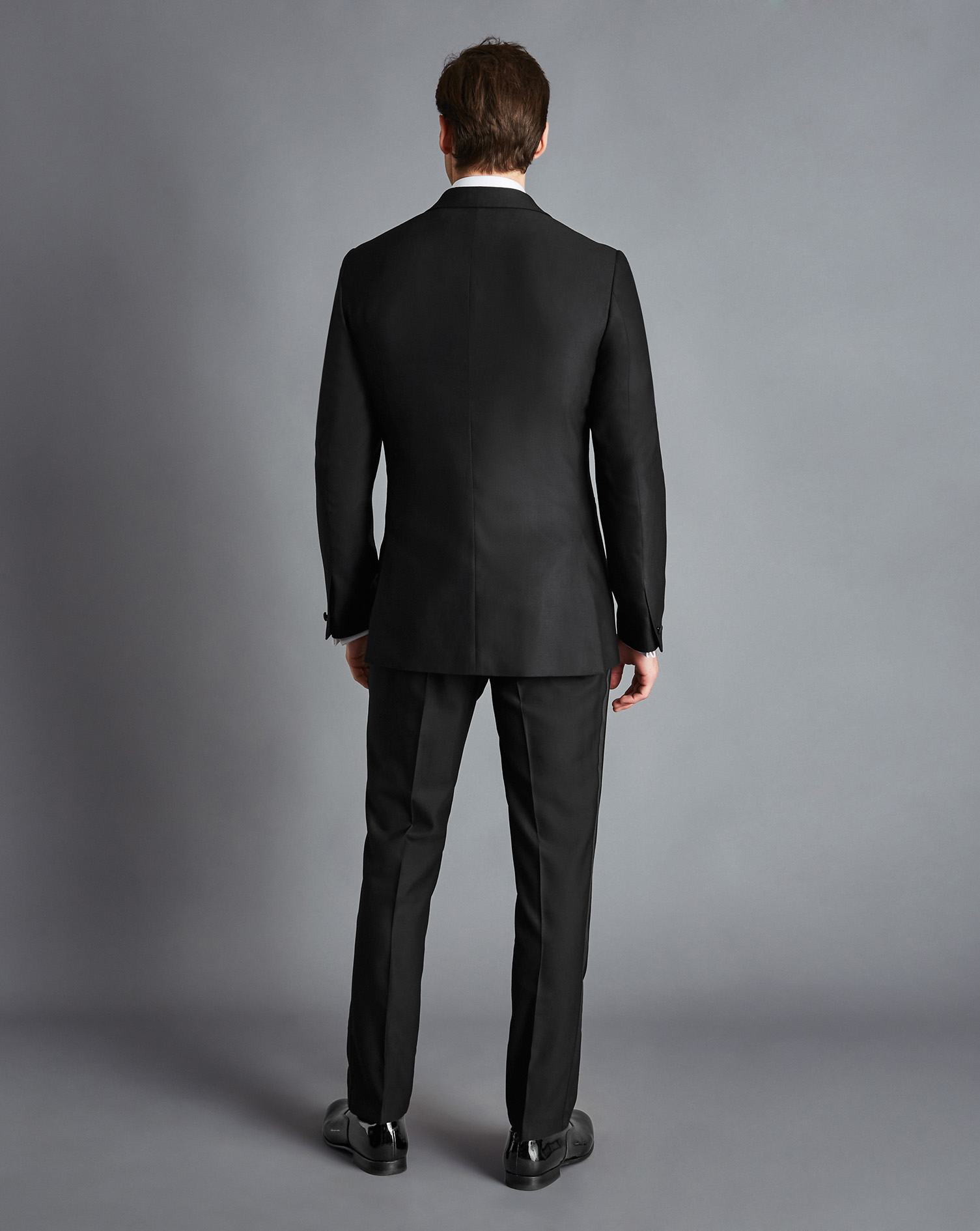 Peak Lapel Dinner Suit - Black 