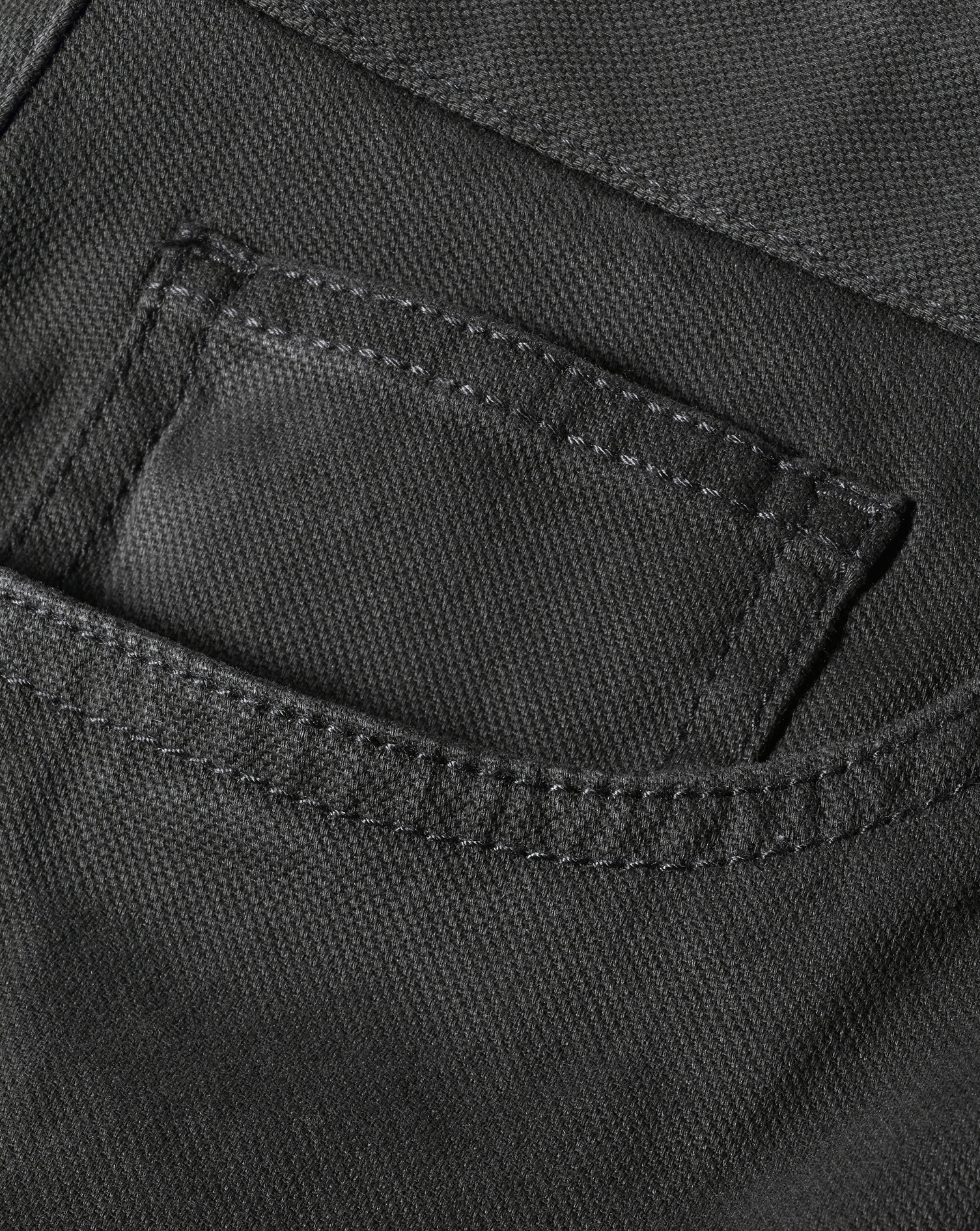 Washed Textured 5 Pocket Trousers - Charcoal Grey