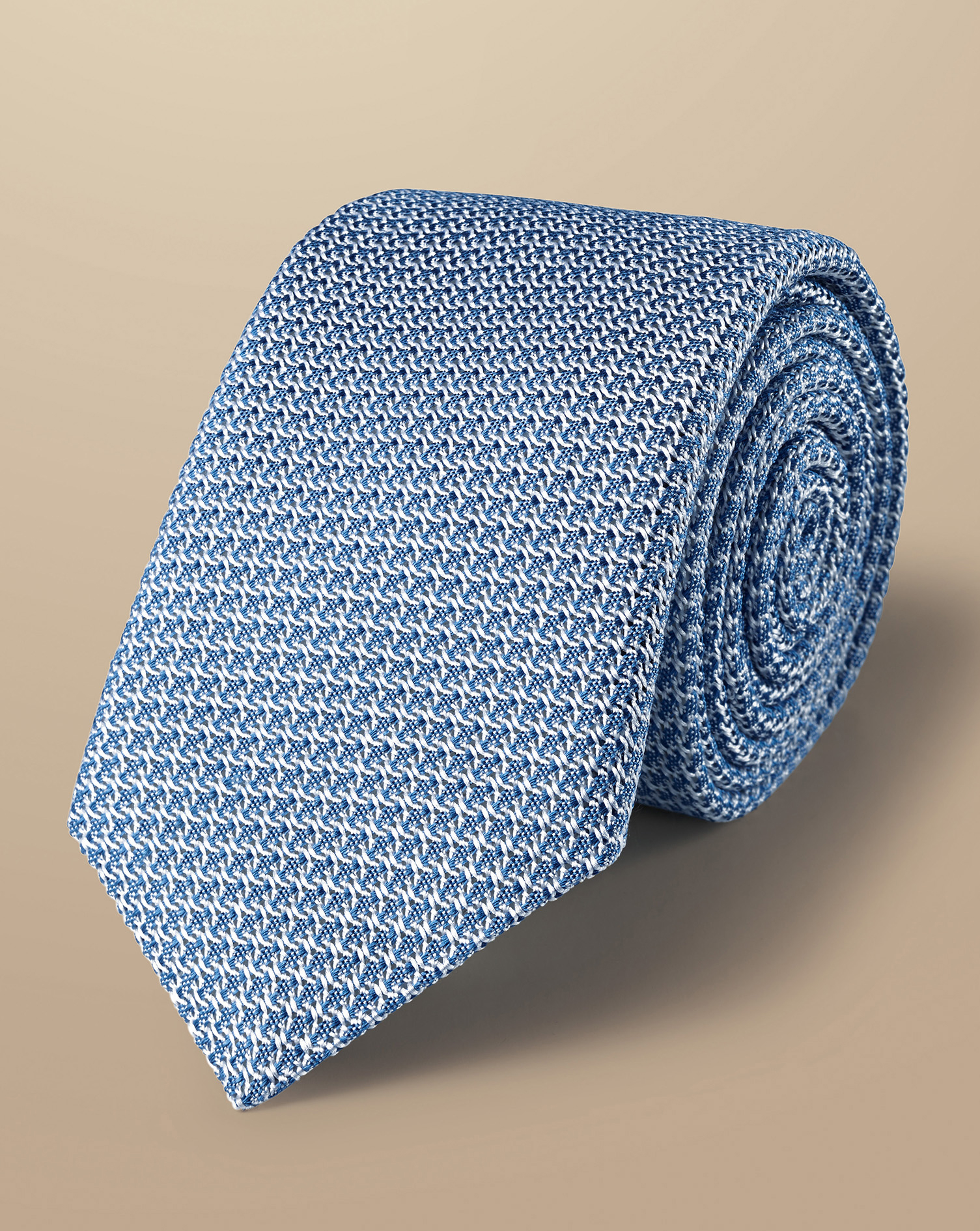 Navy Blue Italian Satin Tie