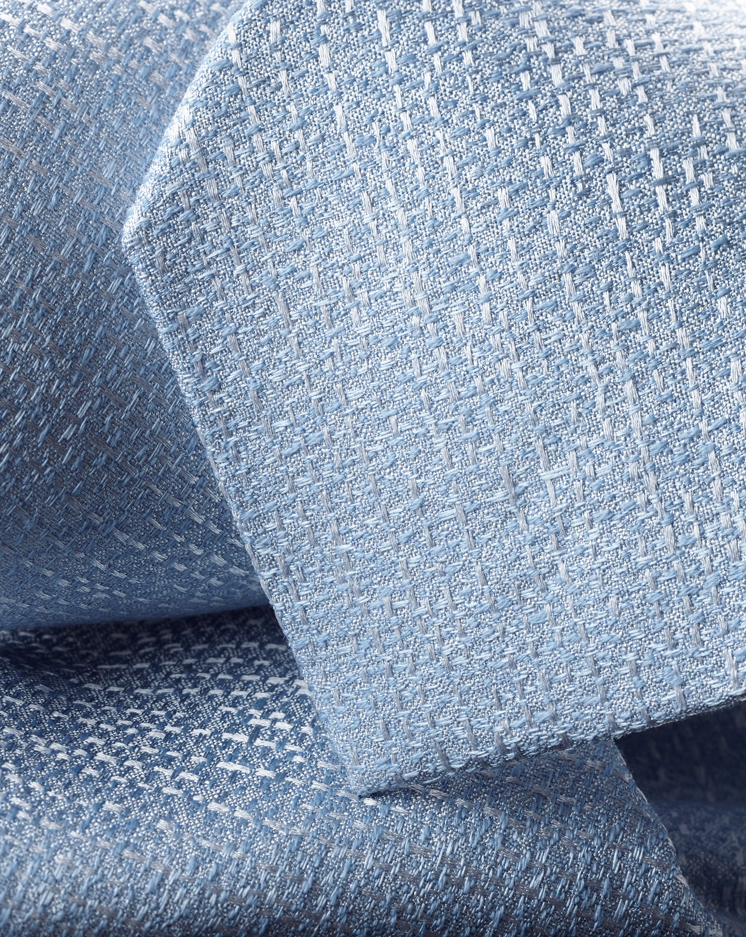 Silk Wool Blend Tie - Sky Blue