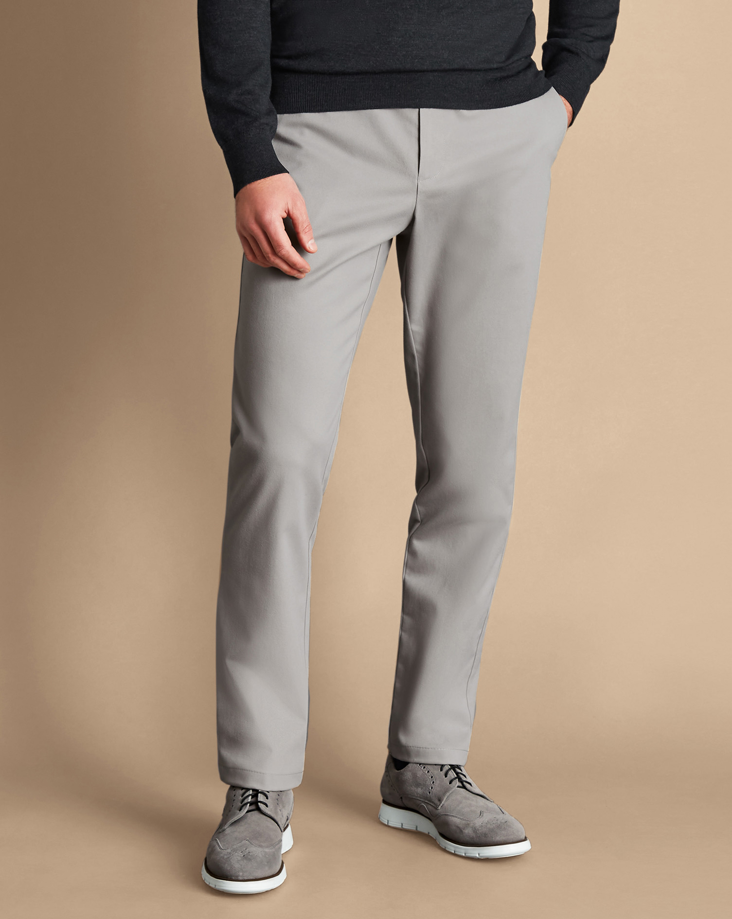 Ultimate Non-Iron Chinos - Light Grey