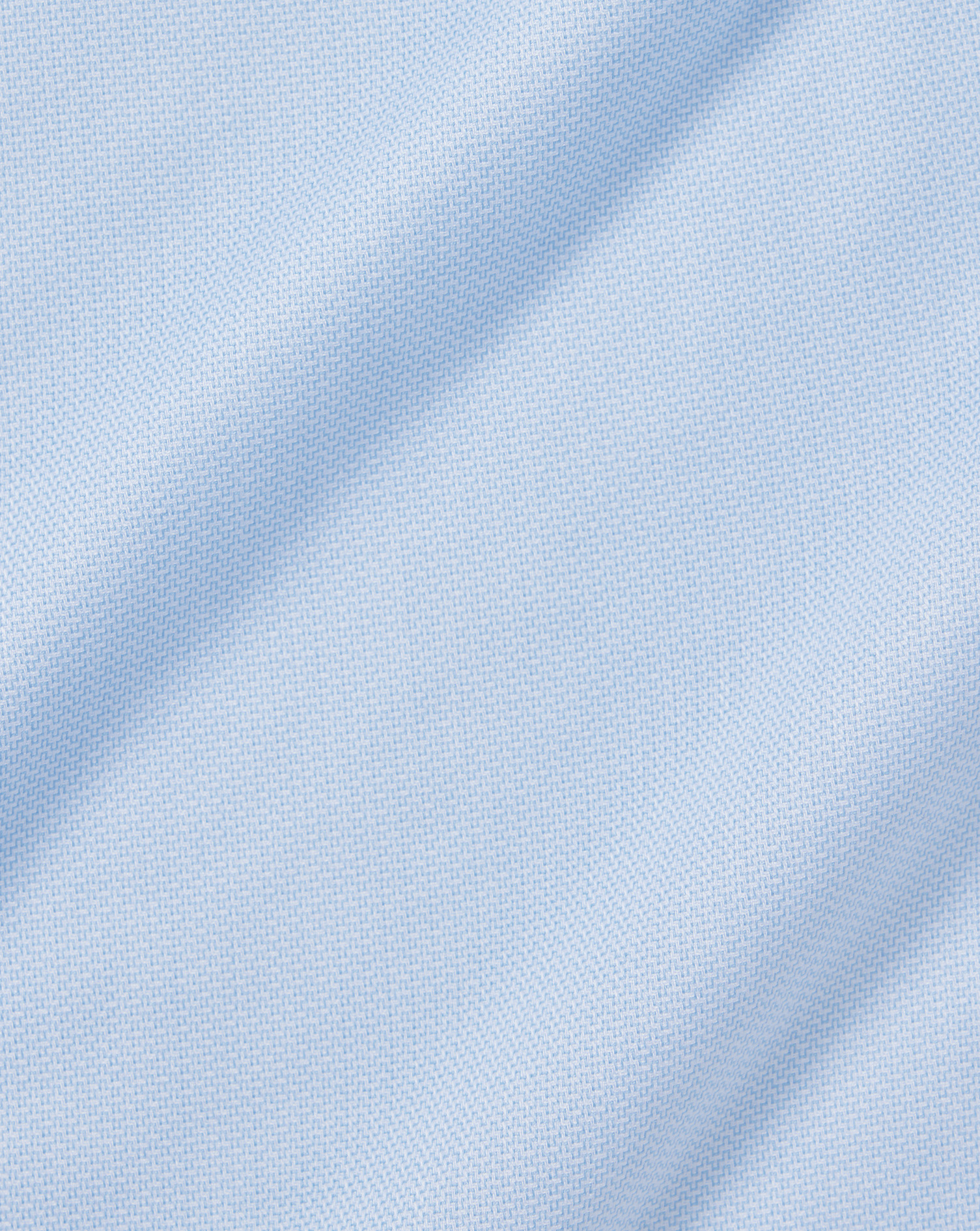 Cutaway Collar Non-Iron Henley Weave Shirt - Sky Blue