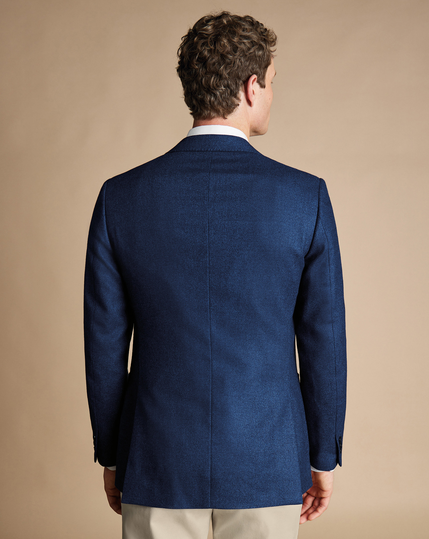 Twill Wool Silk Jacket - Ink Blue