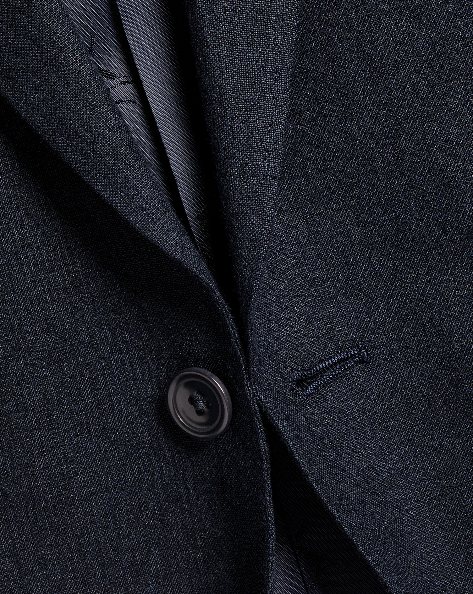 Linen Jacket - Dark Navy