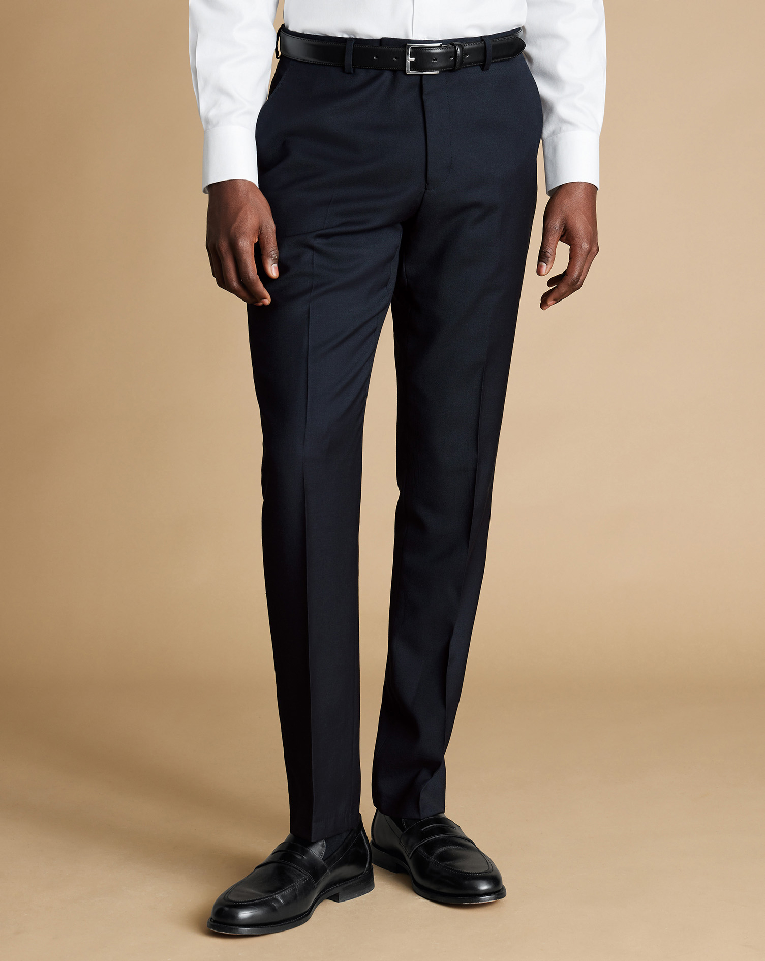 Natural Stretch Twill Suit - Navy