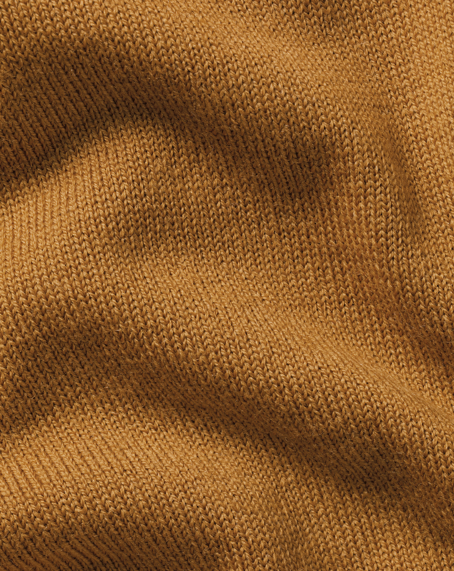 Merino Zip Neck Jumper - Gold