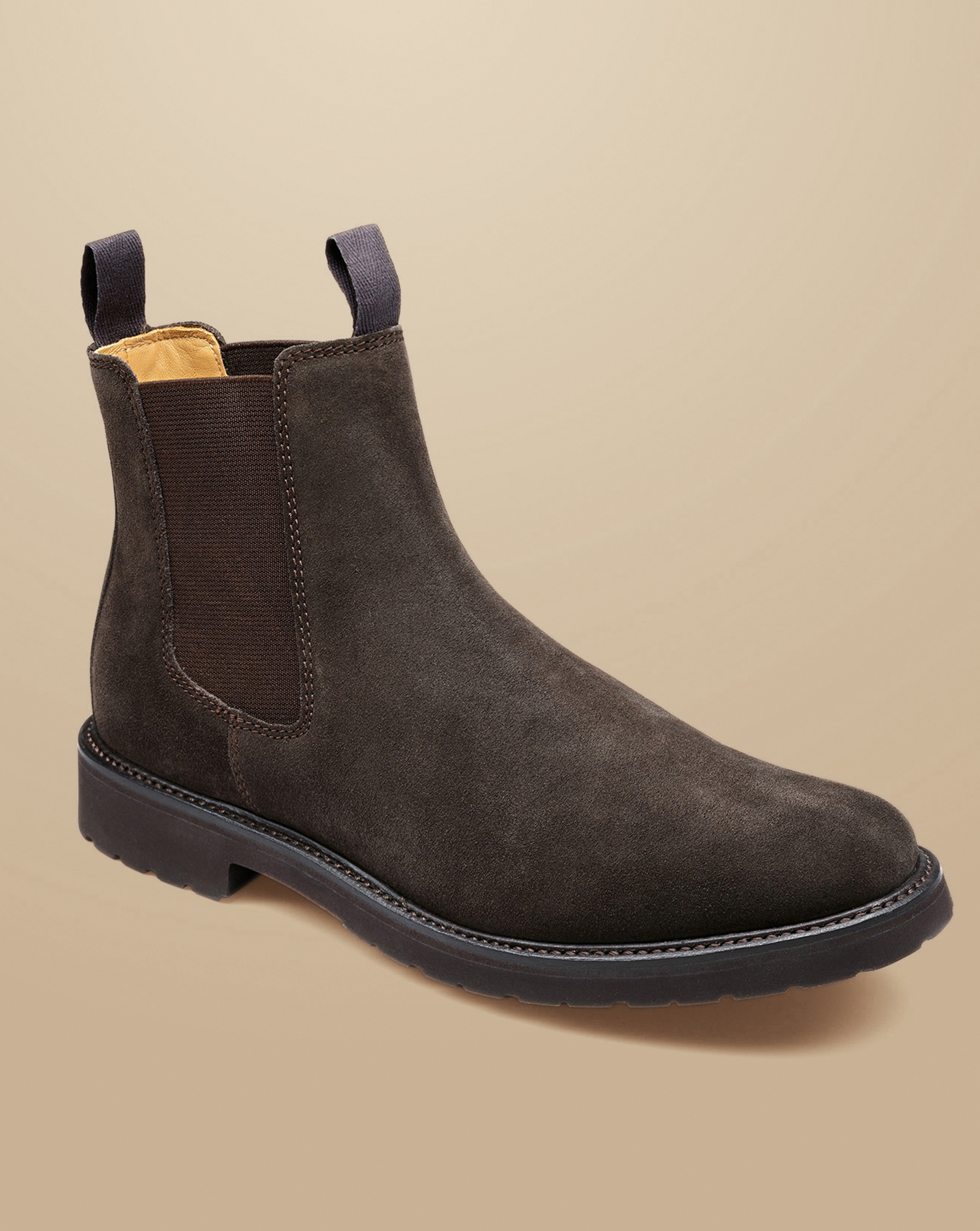 Suede Chelsea Boots - Chocolate Brown