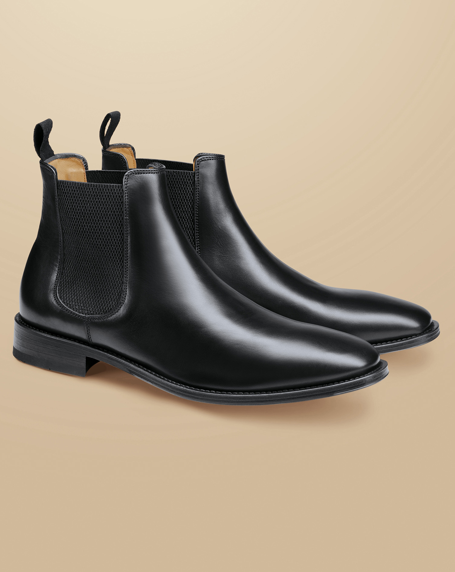 Leather Chelsea Boots - Black